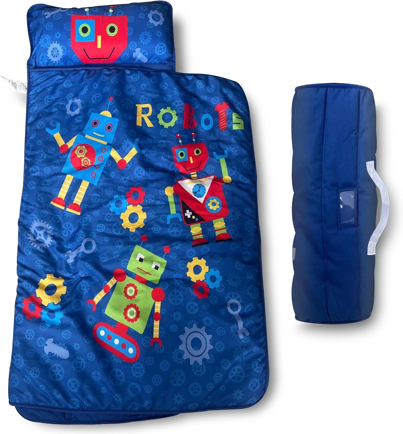 Toddler Nap Mat Set with Removable Pillow - 50x20 Inches Ultra Soft Slumber Mat for Preschool and Daycare