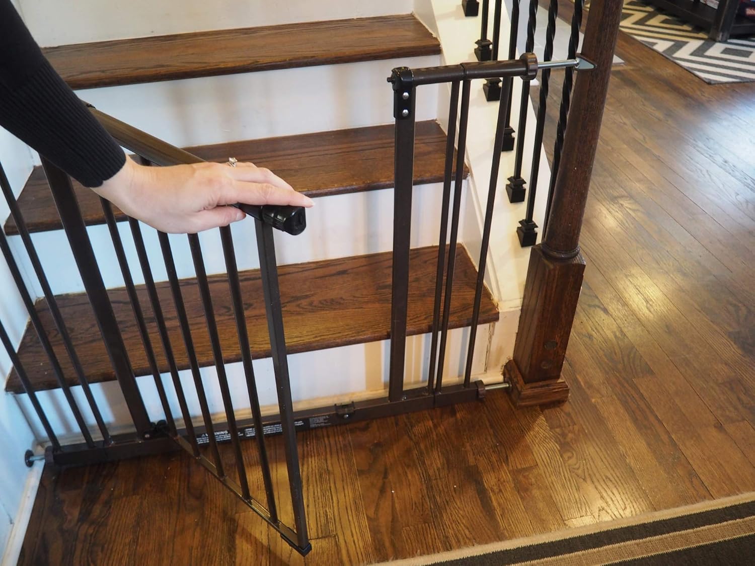 Extra Long M8 Stair Banister Adapter Y-Spindle Rods 2 Pack for Baby Gates