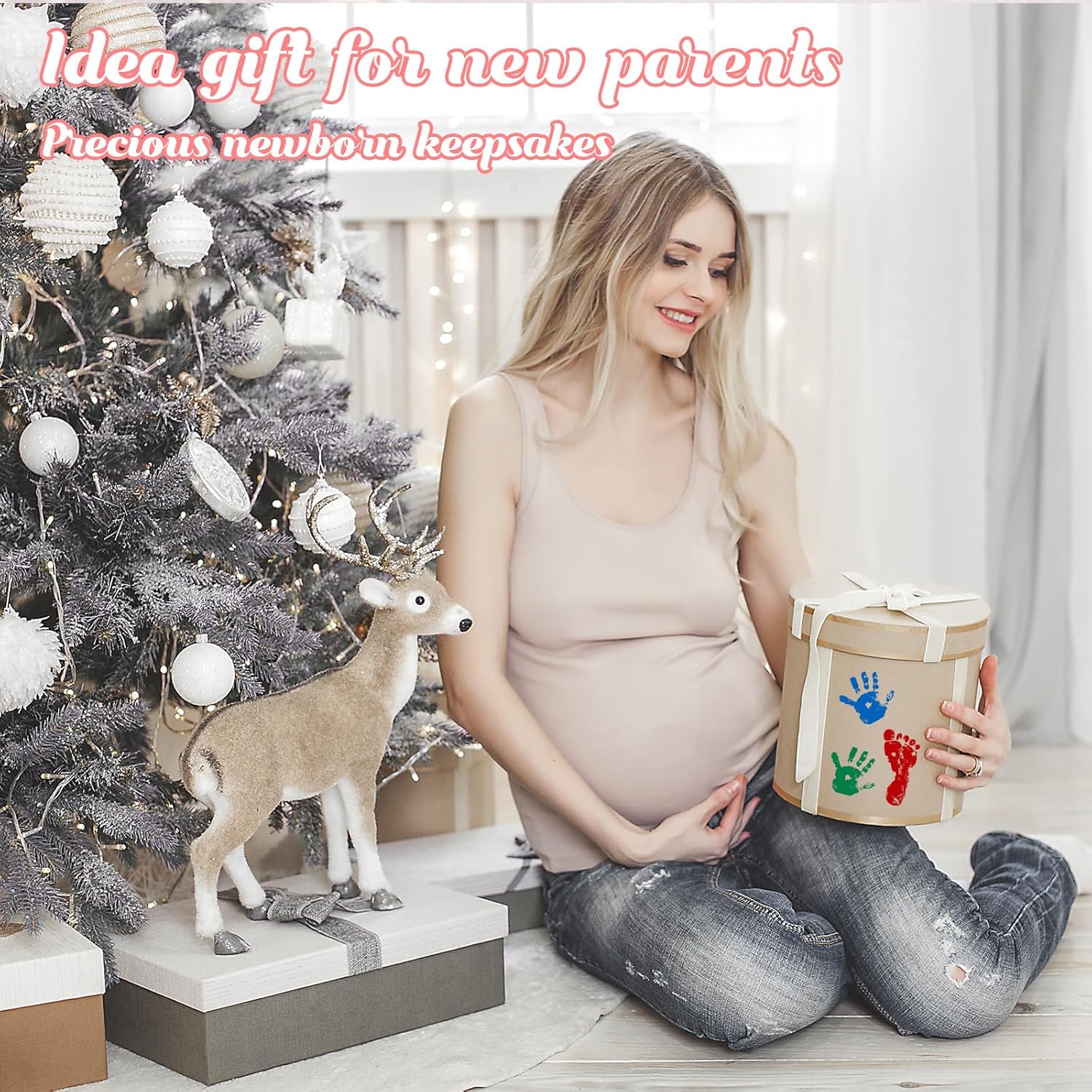 4-Pack Baby Footprint Kits for Newborns and Small Animals