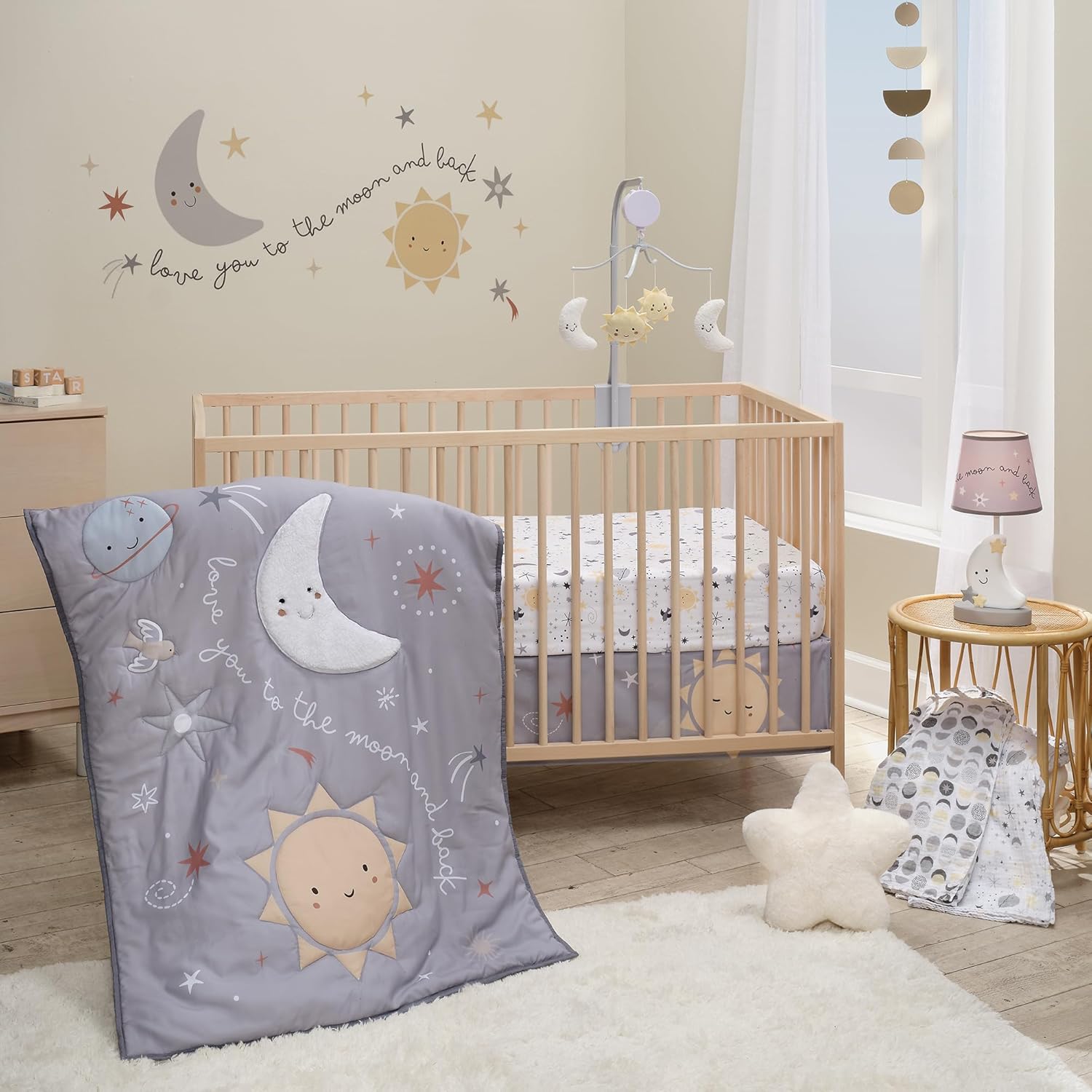Bedtime Originals Little Star Celestial Musical Baby Crib Mobile Soother Toy 1
