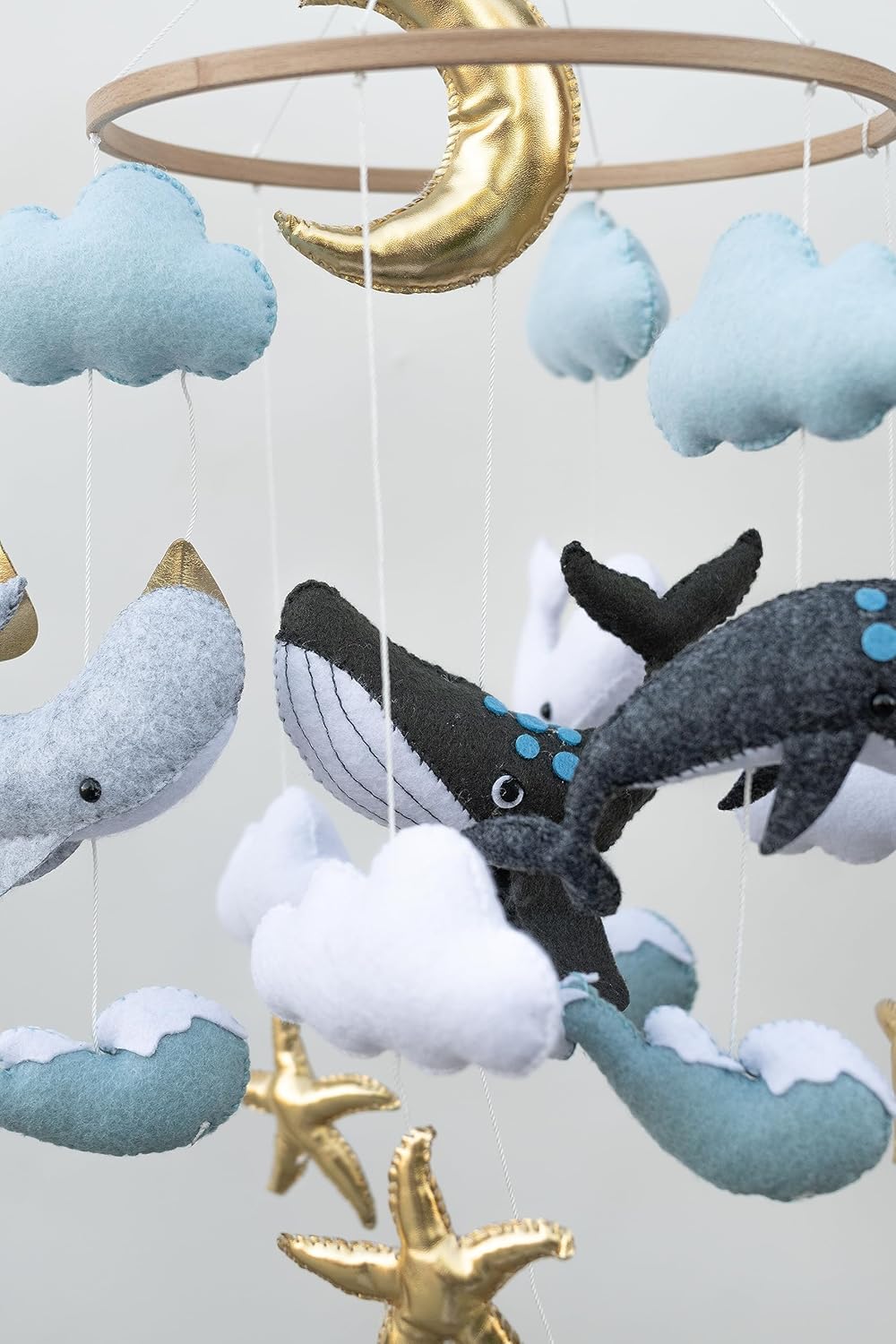 Fox Dream Ocean Animals Baby Mobile Whale