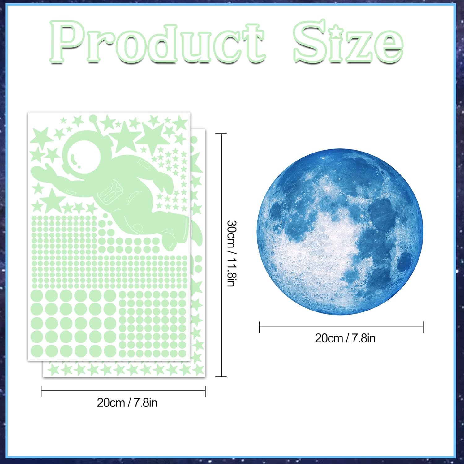 Glowing Stars for Kids Bedroom 530PCS Night Sky Wall Stickers