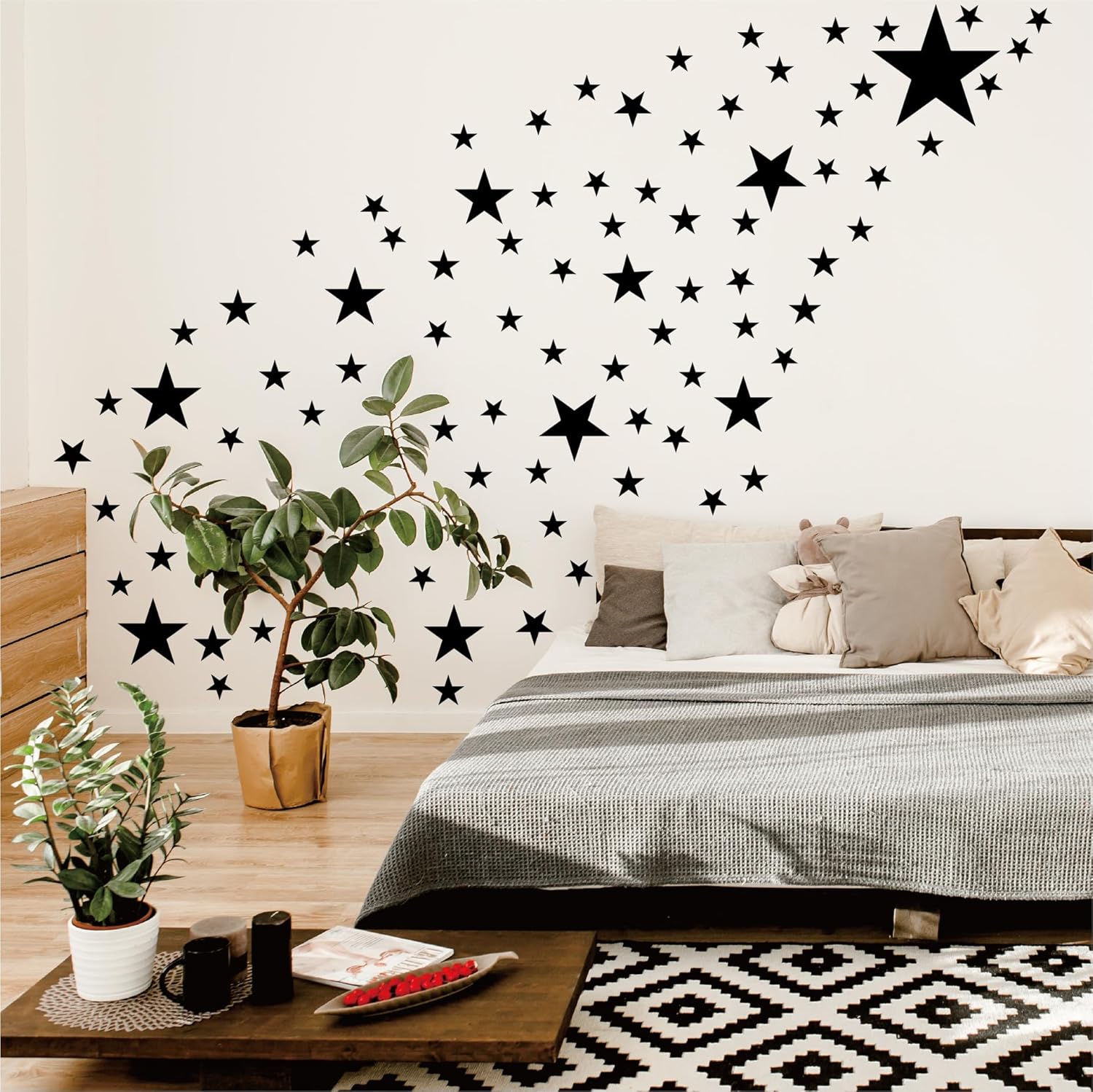 Black Star Wall Decals for Kids Bedroom Decor 1