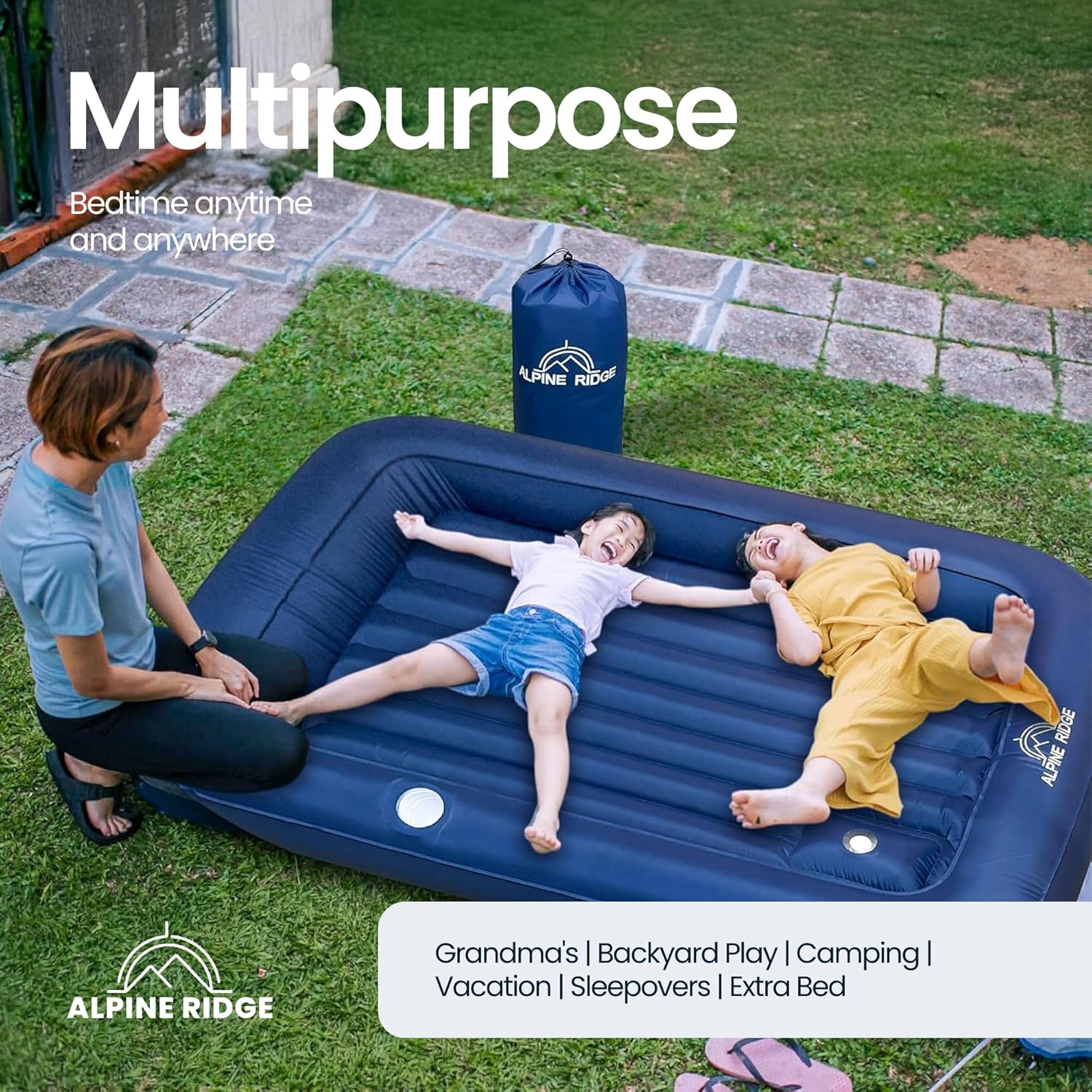 Alpine Ridge Toddler Travel Bed with 4-Sided Bumpers