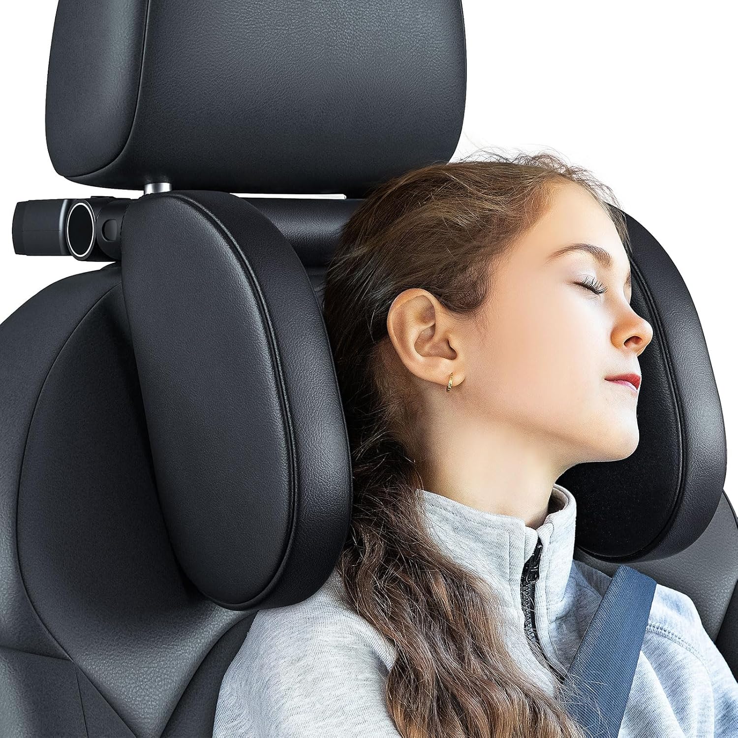 QRabbit Car Headrest Pillow with Phone Holder