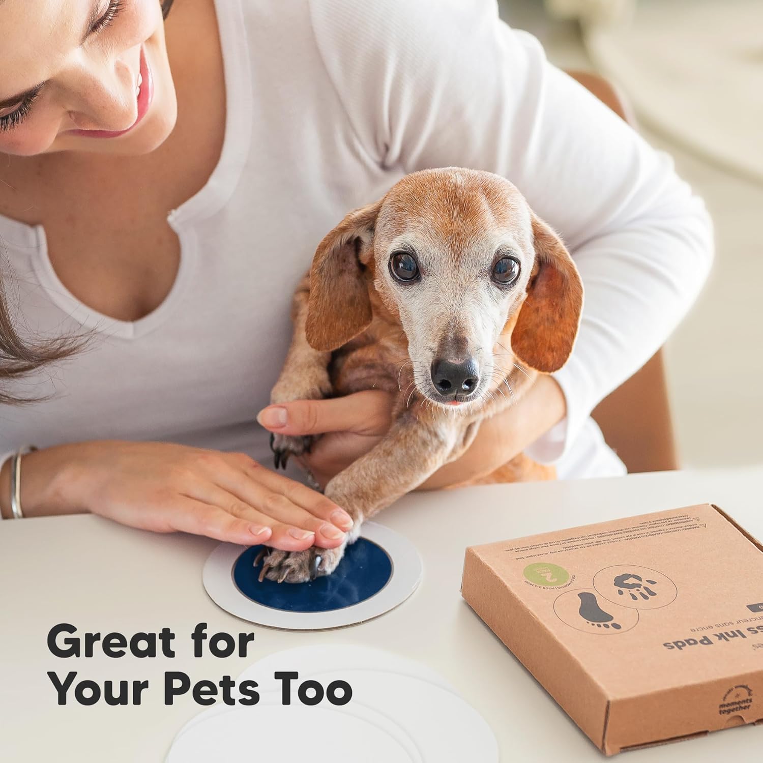 KeaBabies 2-Pack Inkless Hand and Footprint Kits