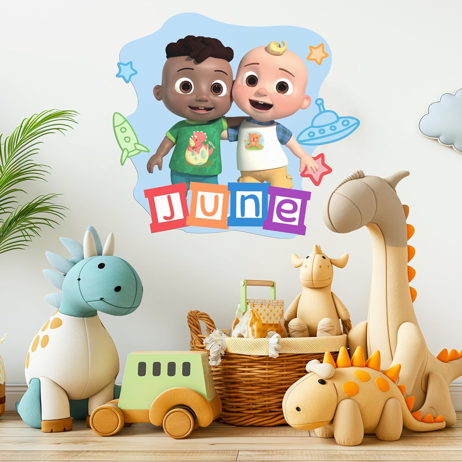 EGD Custom Name Wall Decal for CoComelon Kids