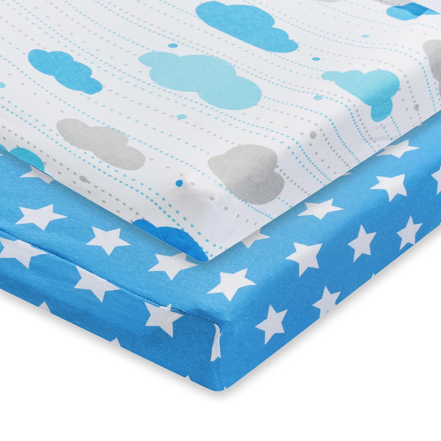 EVERYDAY KIDS 2 Pack Baby Changing Pad Covers for Boys
