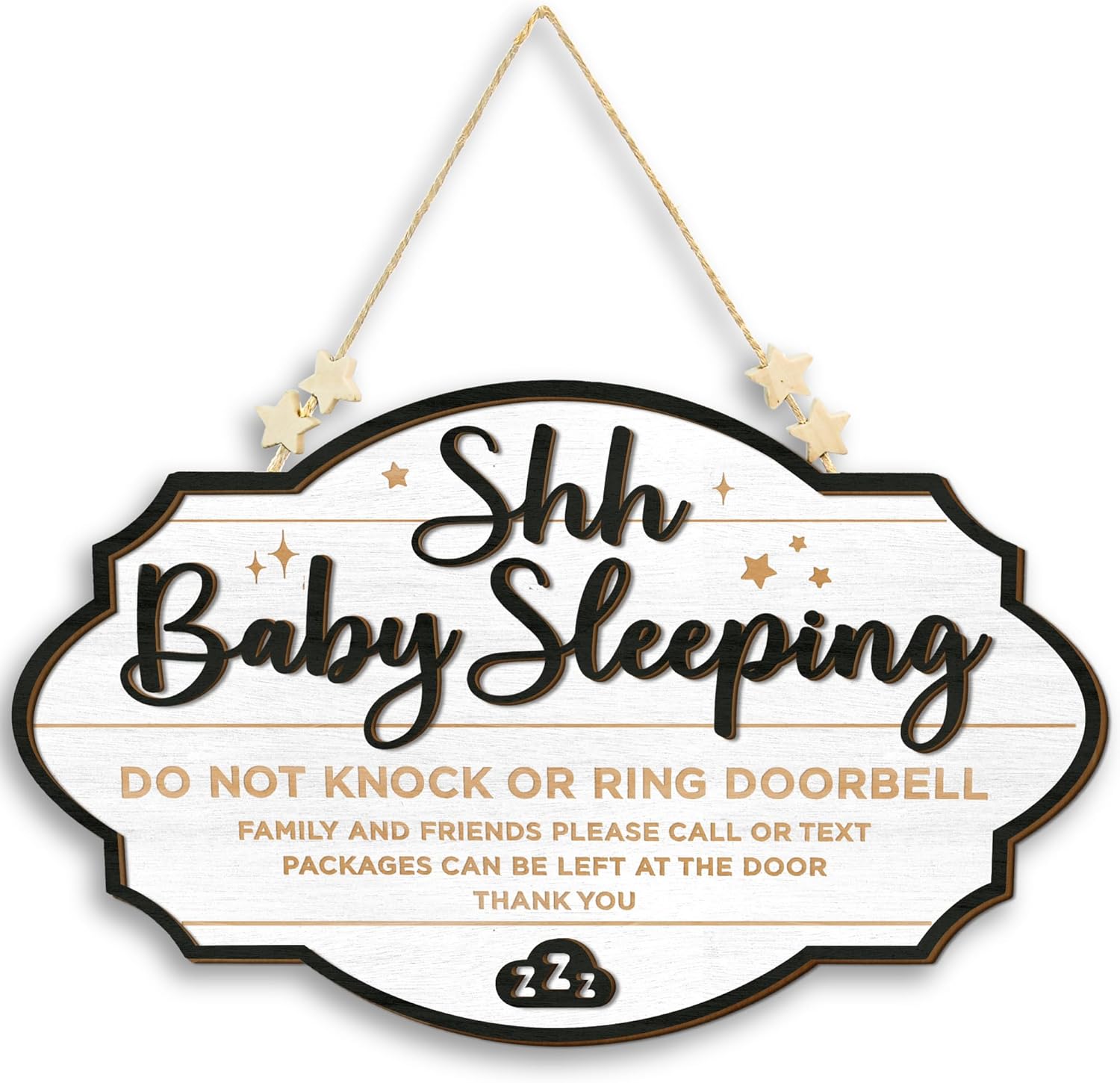 Shhh Baby Sleeping Sign for Front Door