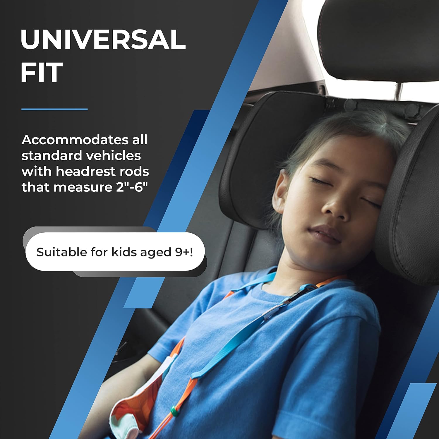 Slynx Car Headrest Pillow with Memory Foam Support