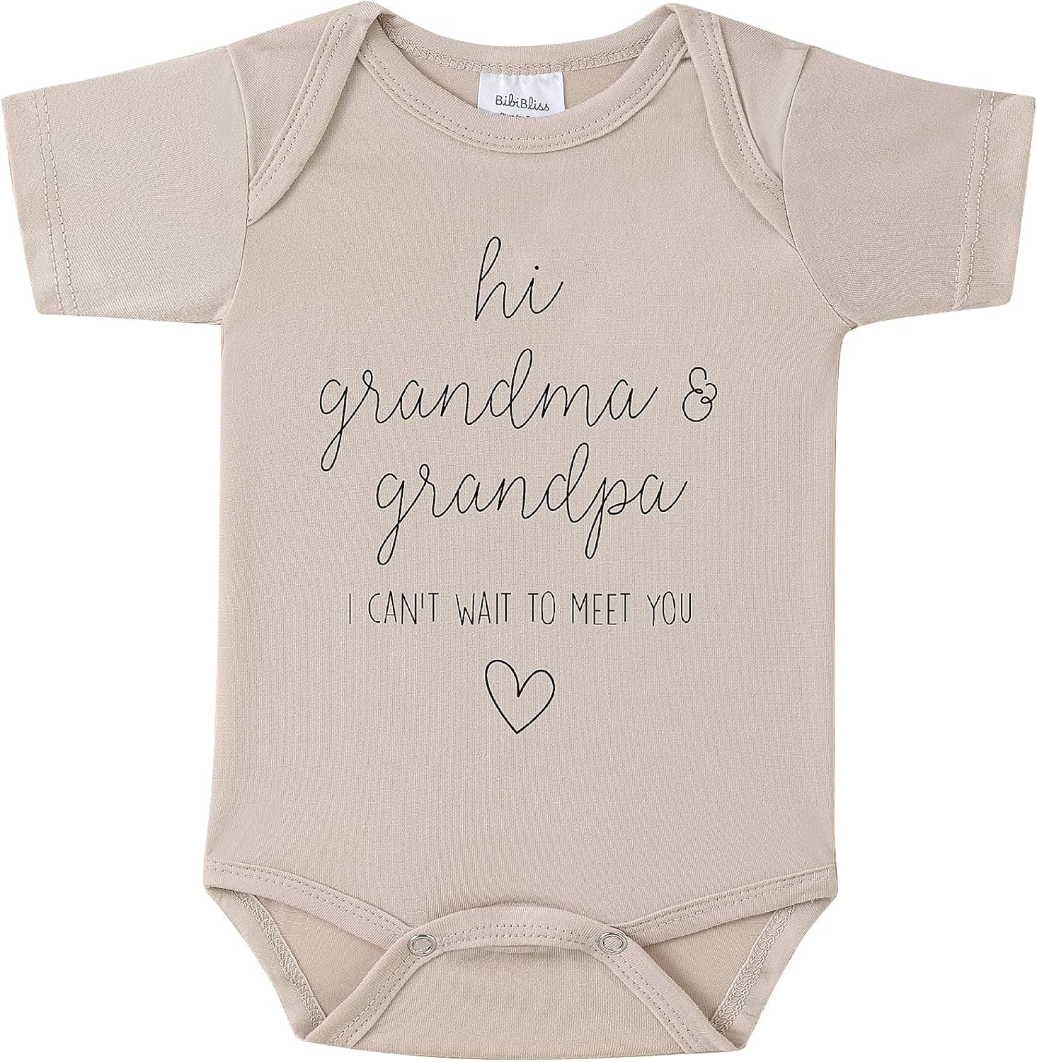 Hi Grandma Grandpa Pregnancy Announcement Onesie for Baby