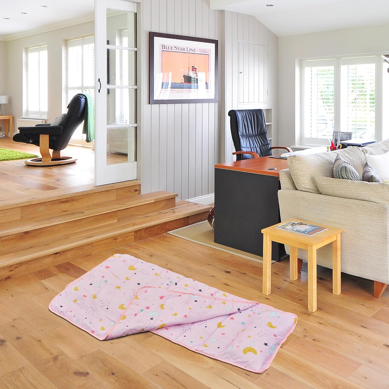 SUPERYO Toddler Nap Mat with Pillow and Blanket