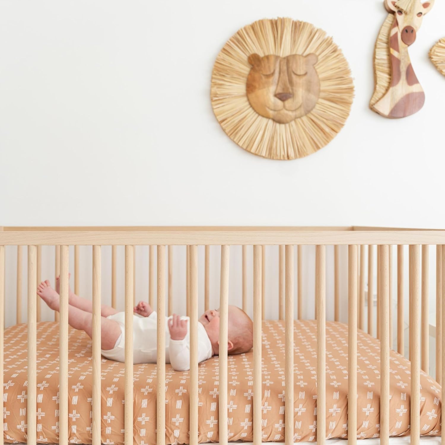 Crane Baby Wooden Lion Wall Decor for Nursery