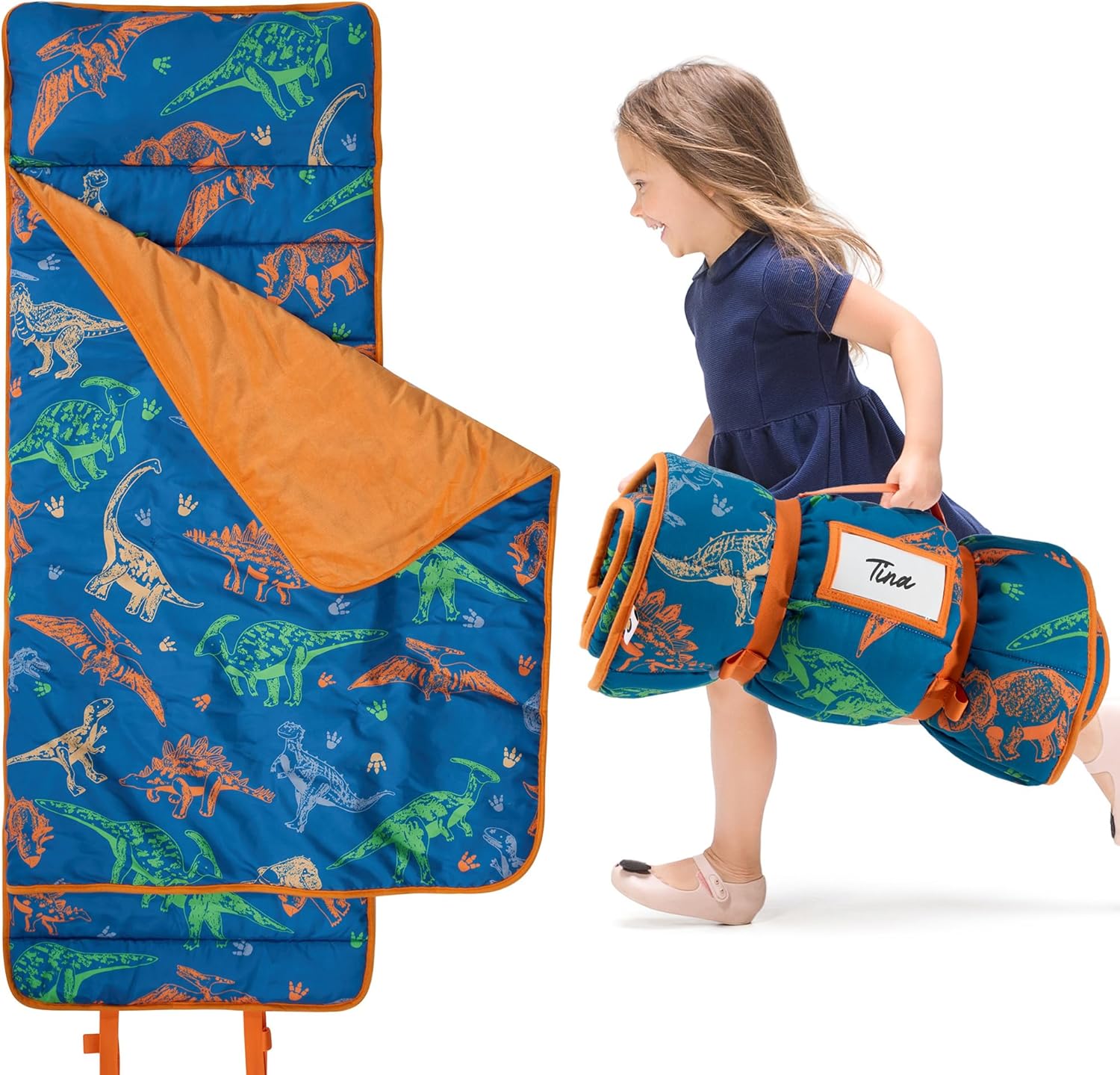 Deppon Toddler Nap Mat with Pillow and Blanket