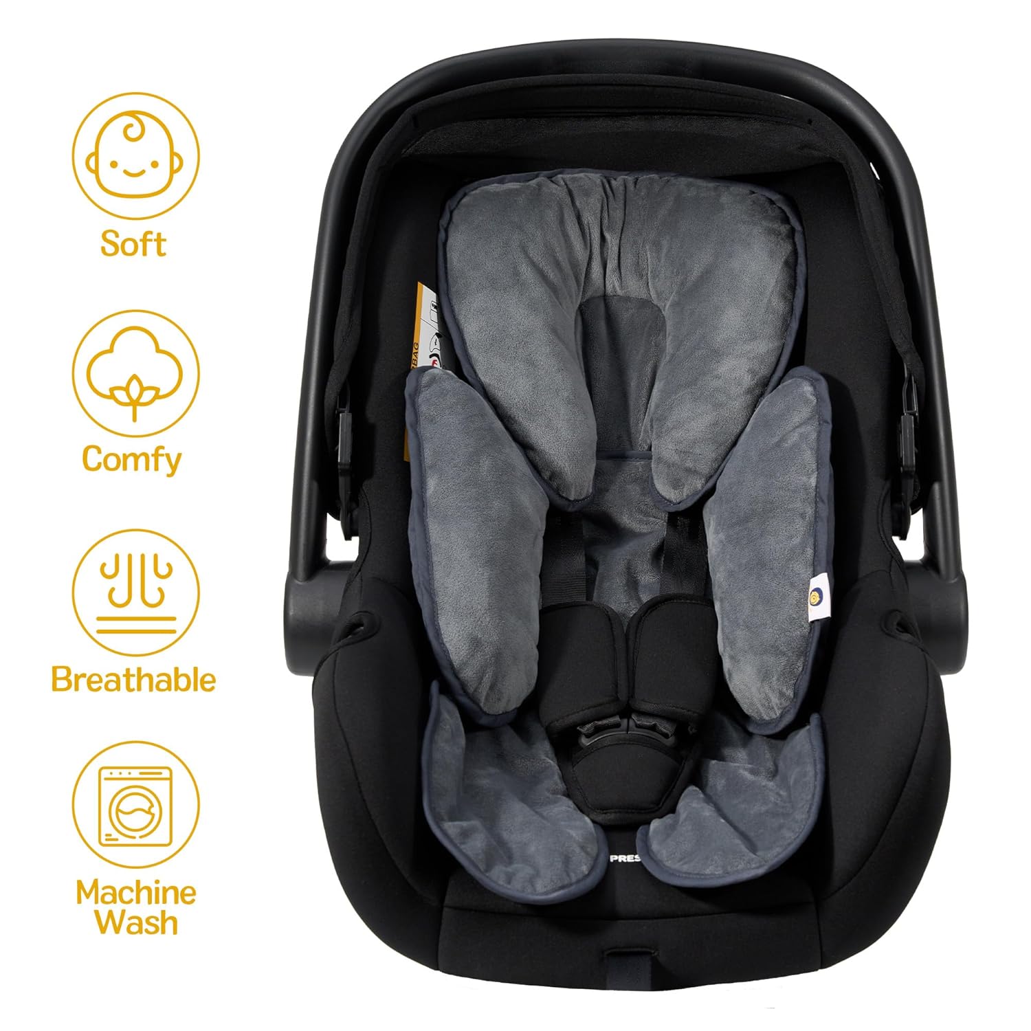 Deppon Infant Car Seat Insert Blue Opal 2-in-1 Reversible Cushion