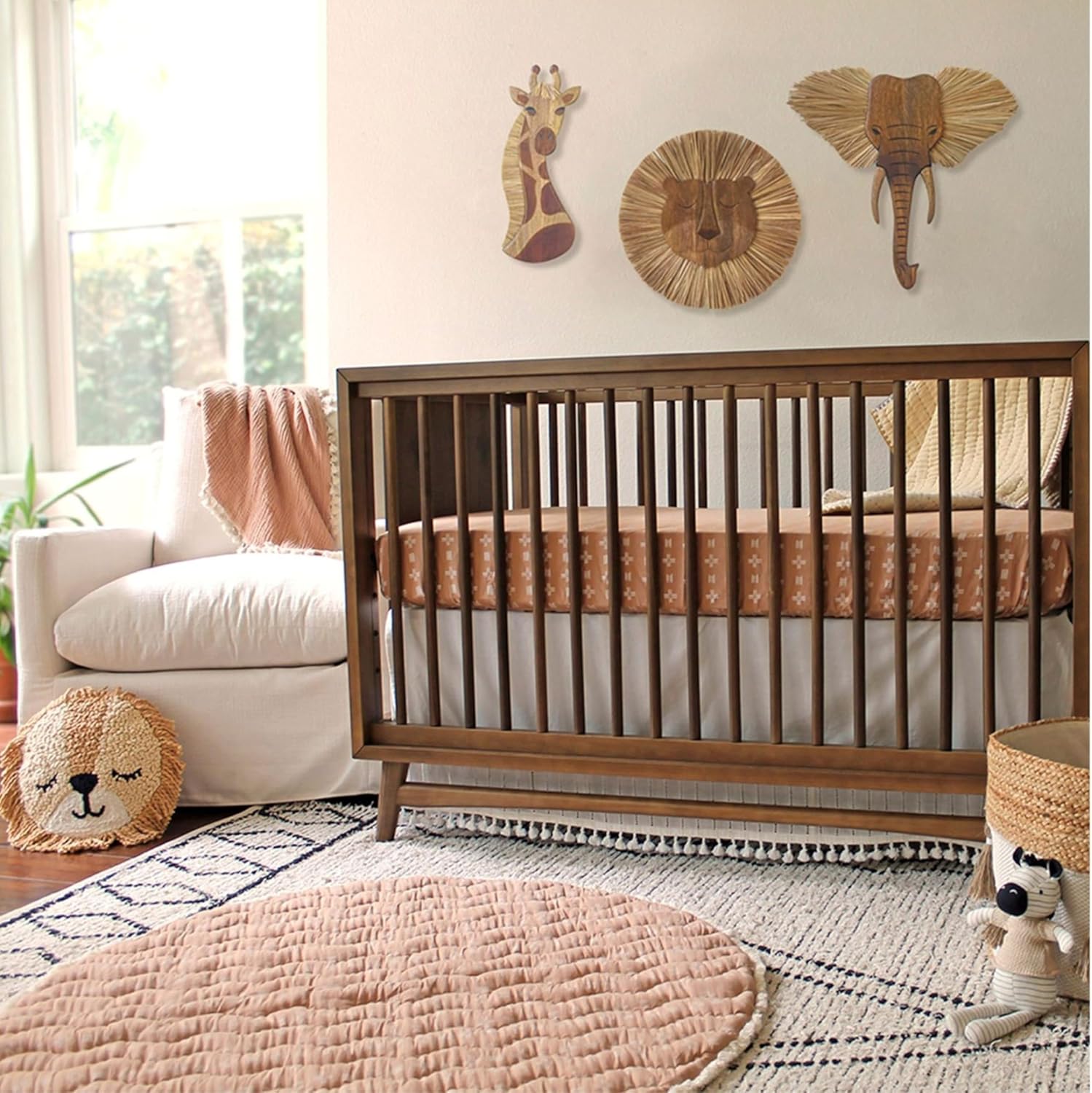 Crane Baby Wooden Lion Wall Decor for Nursery