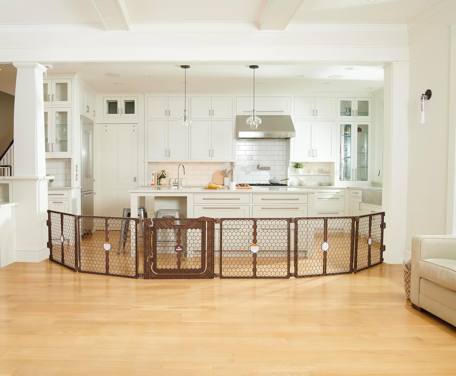 Regalo Super Wide Adjustable Baby Gate with Door
