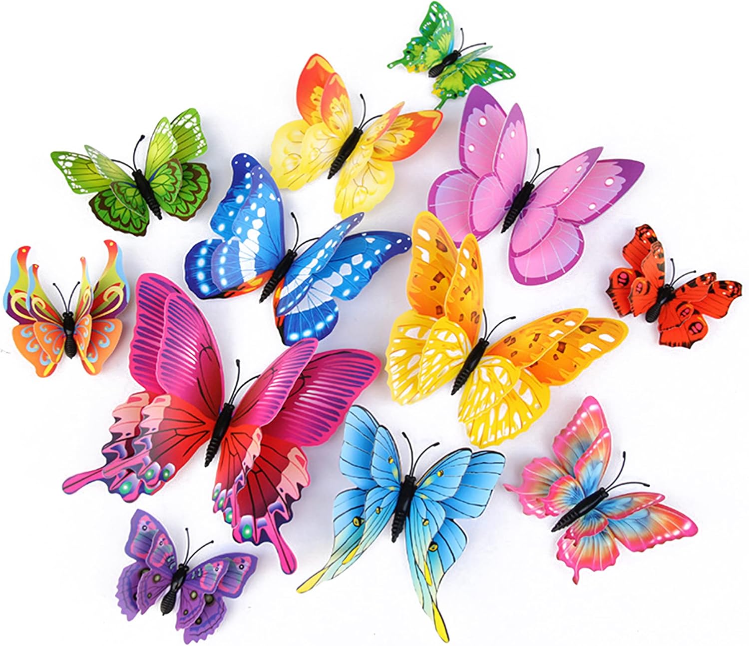 Opseam Butterfly Wall Decor 24PCS with Magnets Colorful