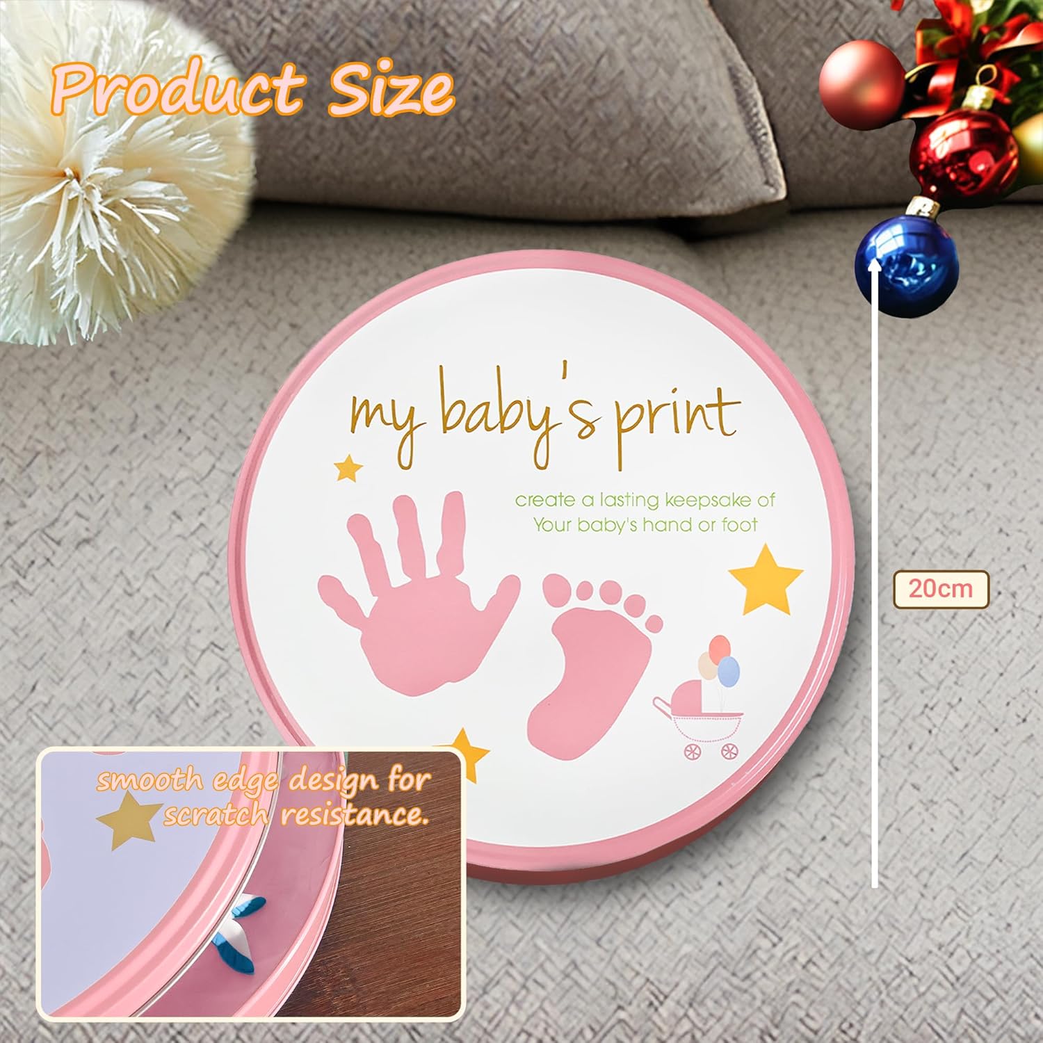 YouMin Baby Footprint Kit Hand Foot Print Kit Newborn Keepsake