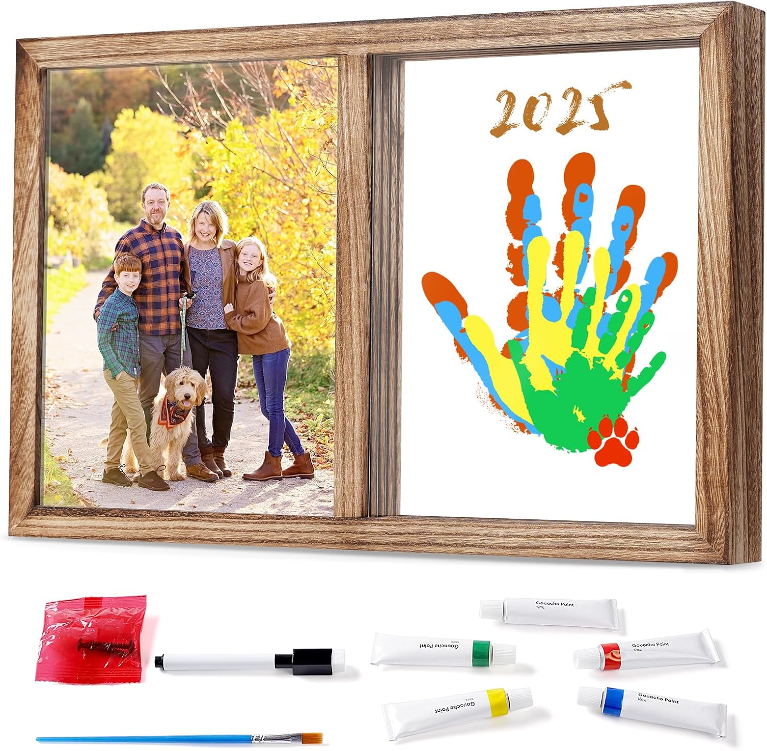 Lurgno Family Handprint Kit DIY Baby Hand and Footprint Frame