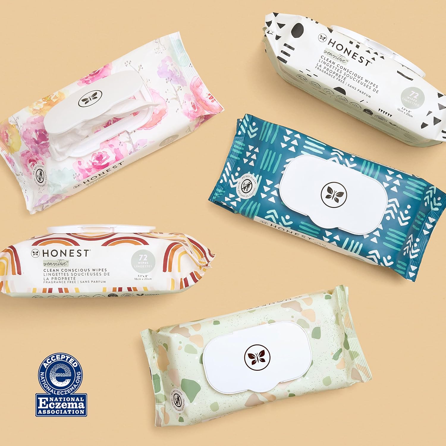 The Honest Company Multi-Use Wipes Hypoallergenic Unscented