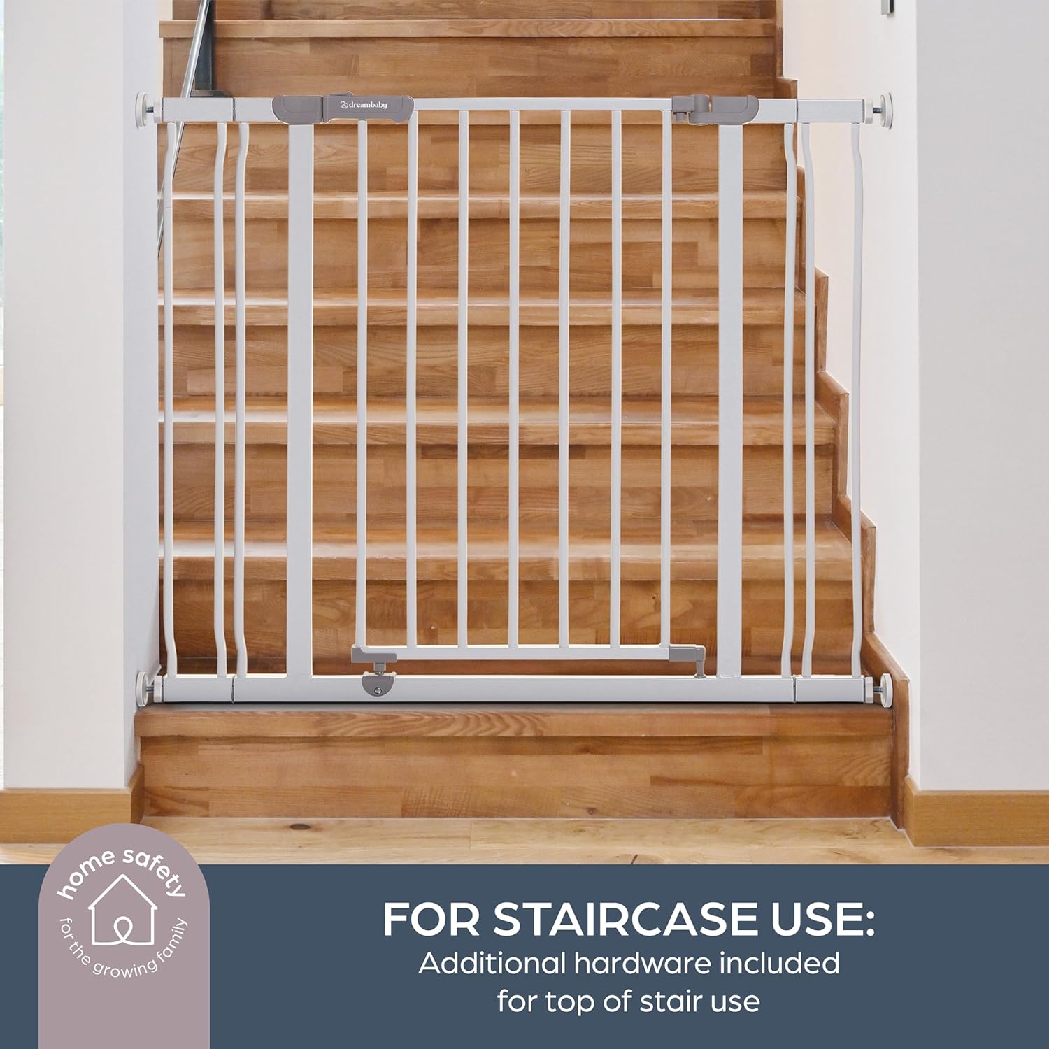 Dreambaby Ava Extra Wide Baby Gate - White Dog Gate