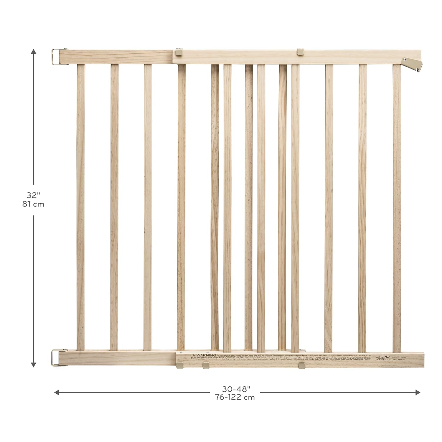 Evenflo Extra Wide Tall Safety Gate Hardware Mount Brown