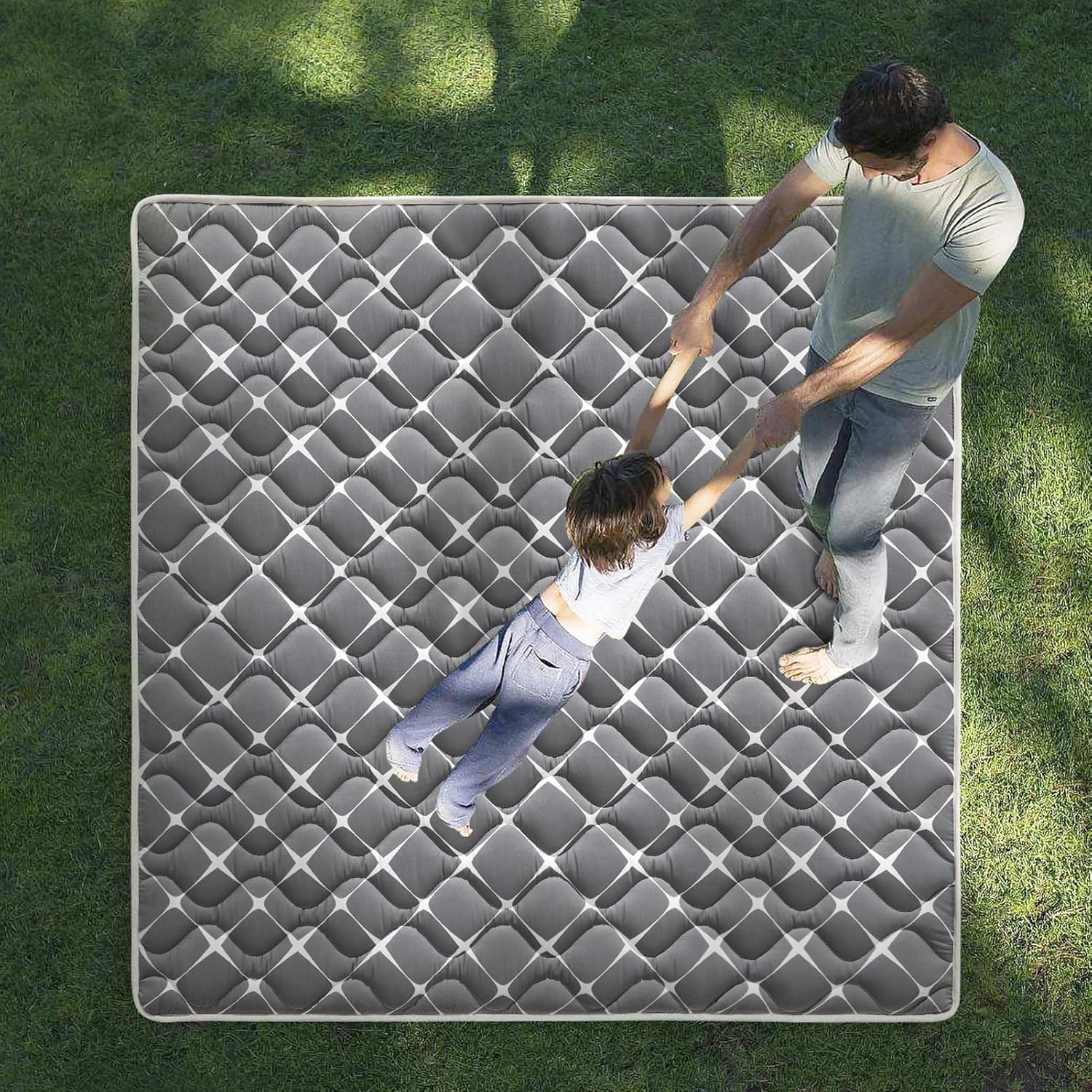 Vibe Bear High-Density Foam Play Mat for Babies 59x59 Inches