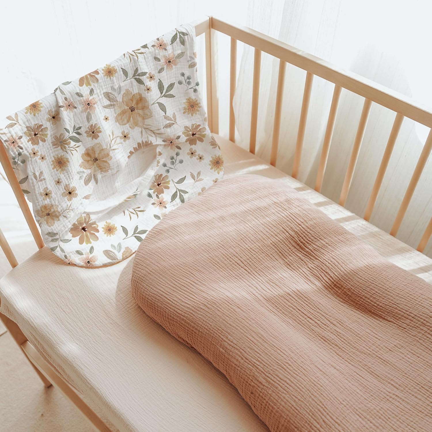 Konssy Muslin Baby Lounger Cover 2 Pack
