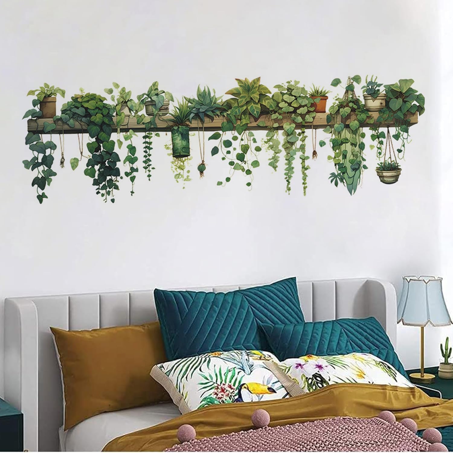 Bawiked Plant Wall Stickers for Bedroom Living Room Nursery