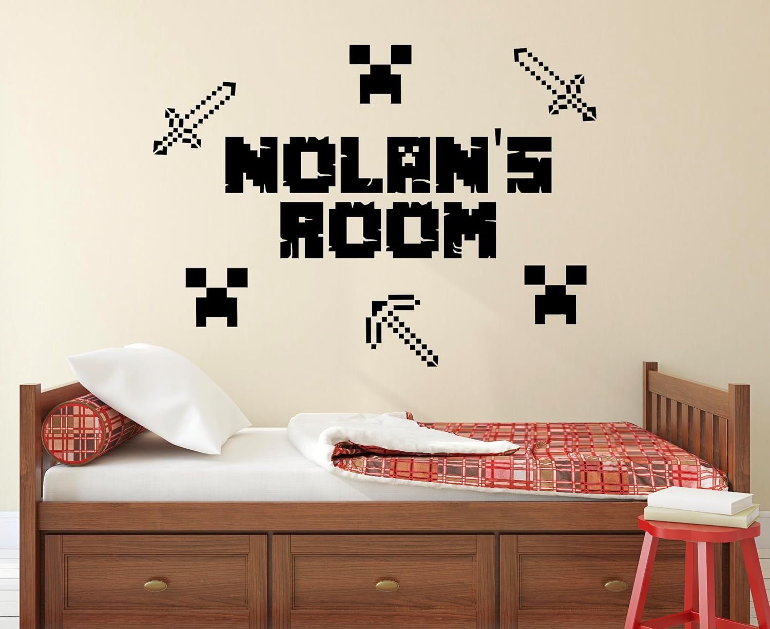 Custom Gamer Name Wall Decal for Boys Girls