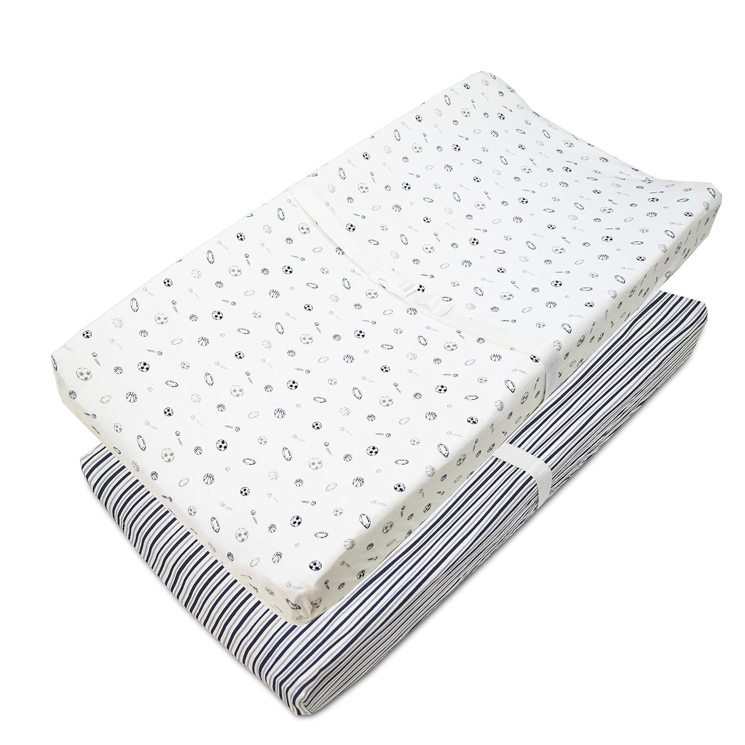 American Baby Company 2 Pack Cotton Knit Changing Table Pad Covers