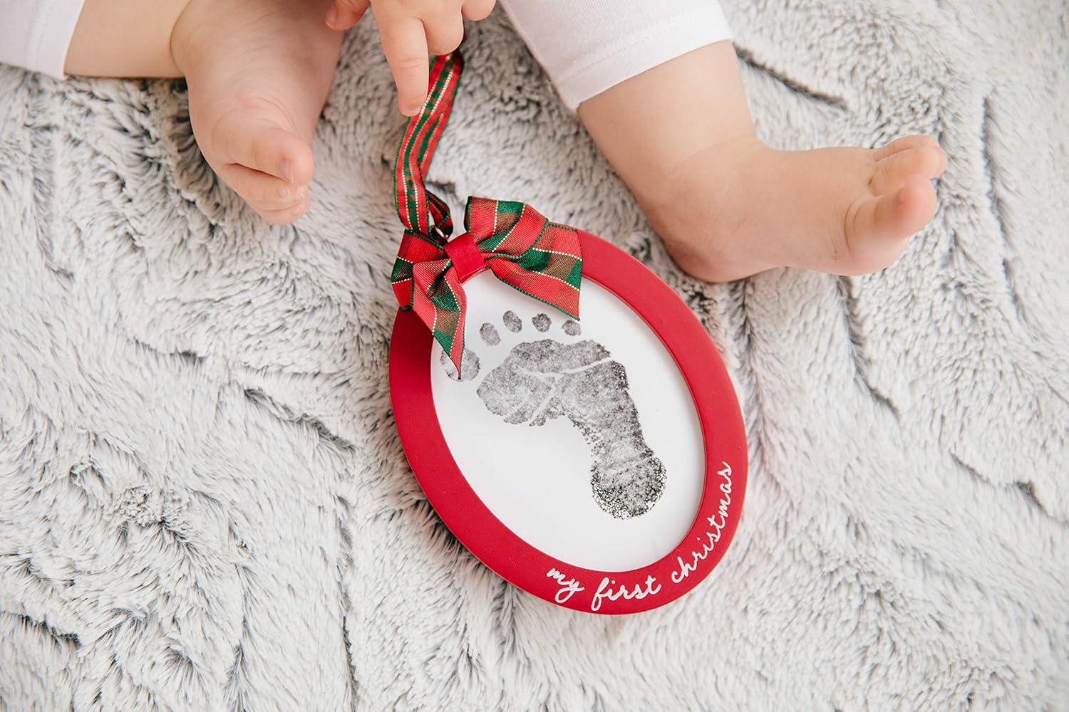 Pearhead Babyprints Double-Sided Christmas Ornament with Ink Pad Pack of 2