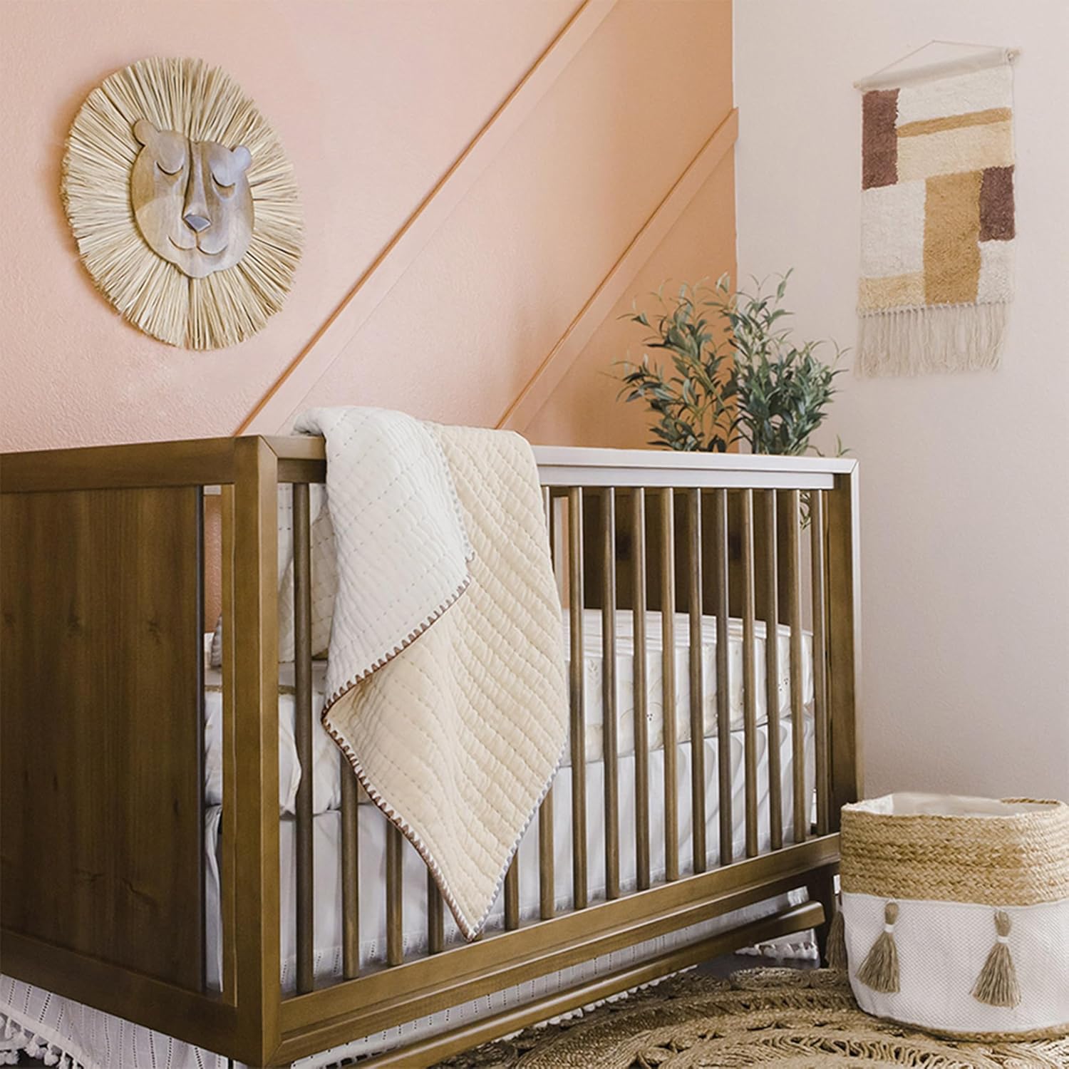 Crane Baby Wooden Lion Wall Decor for Nursery