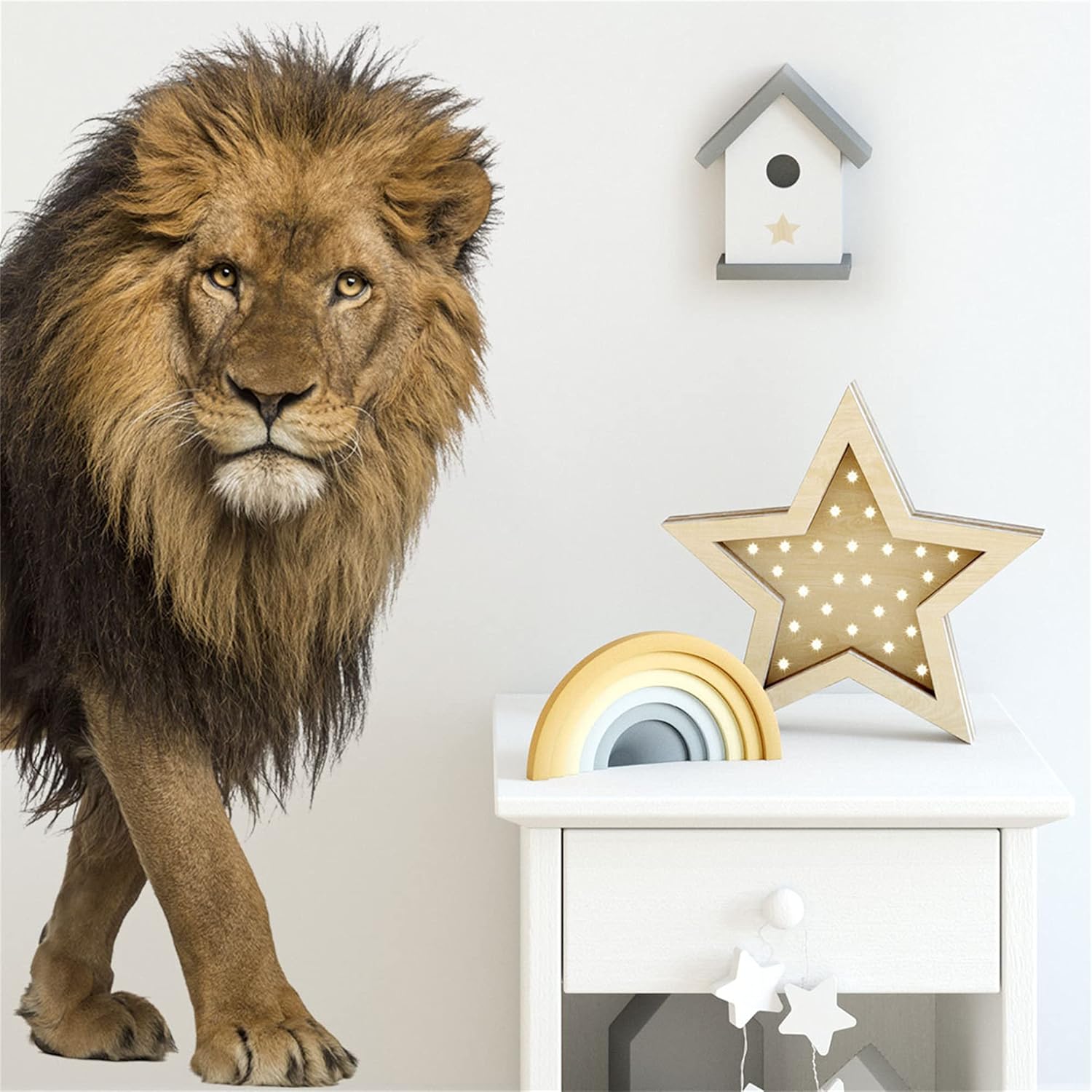 ROFARSO Cool Lion Wall Sticker Decal Art Decor