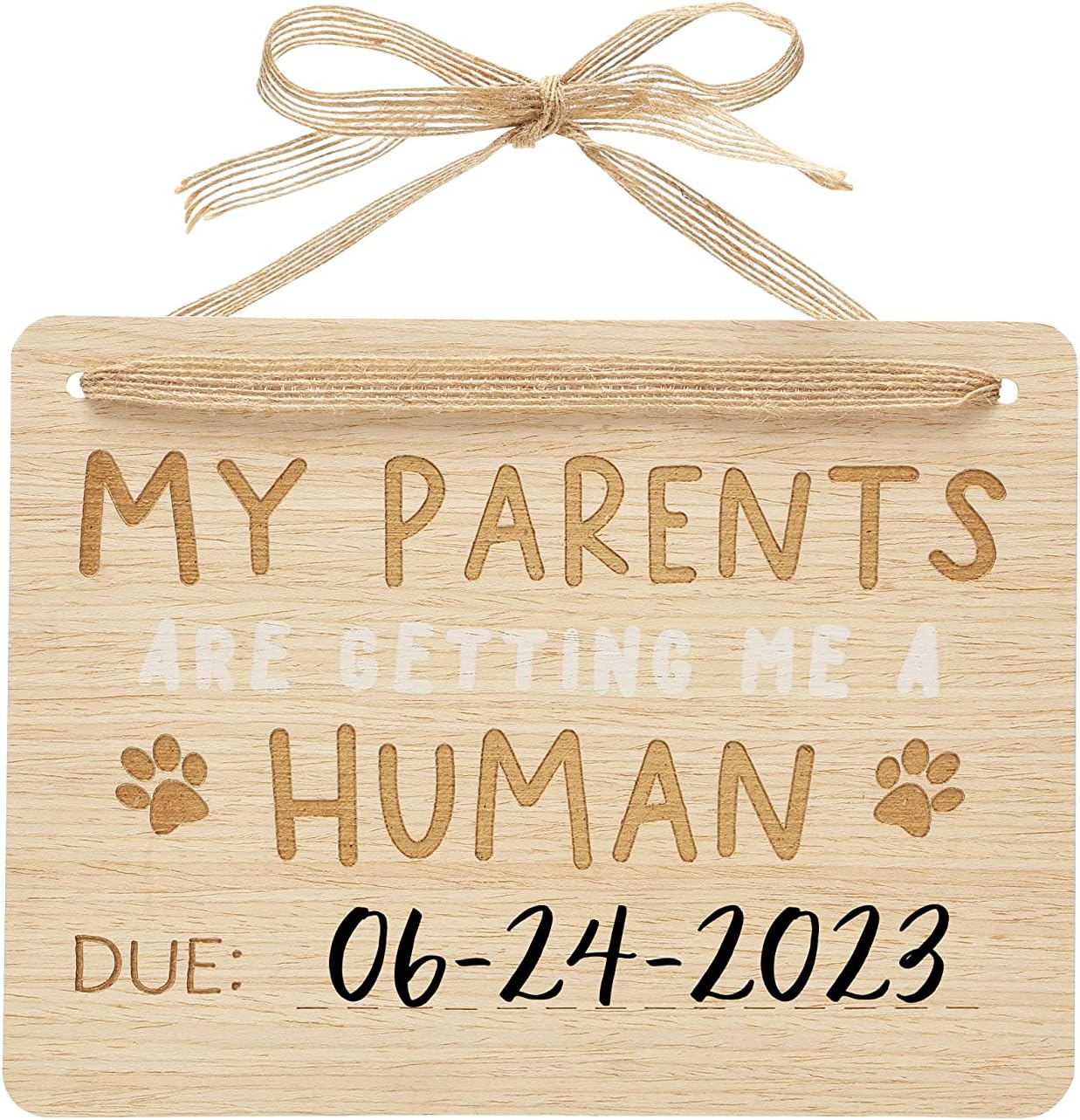 Pearhead Pregnancy Announcement Sign for Dogs