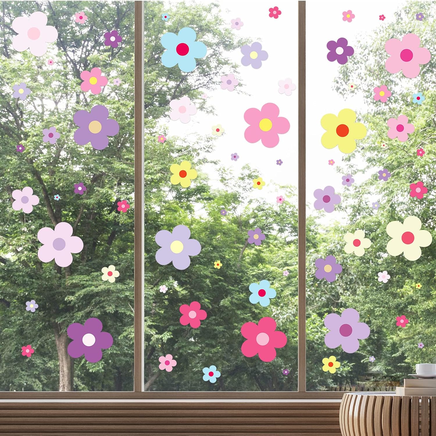 TaoBary 288 Pcs Y2k Cute Flowers Wall Sticker 1