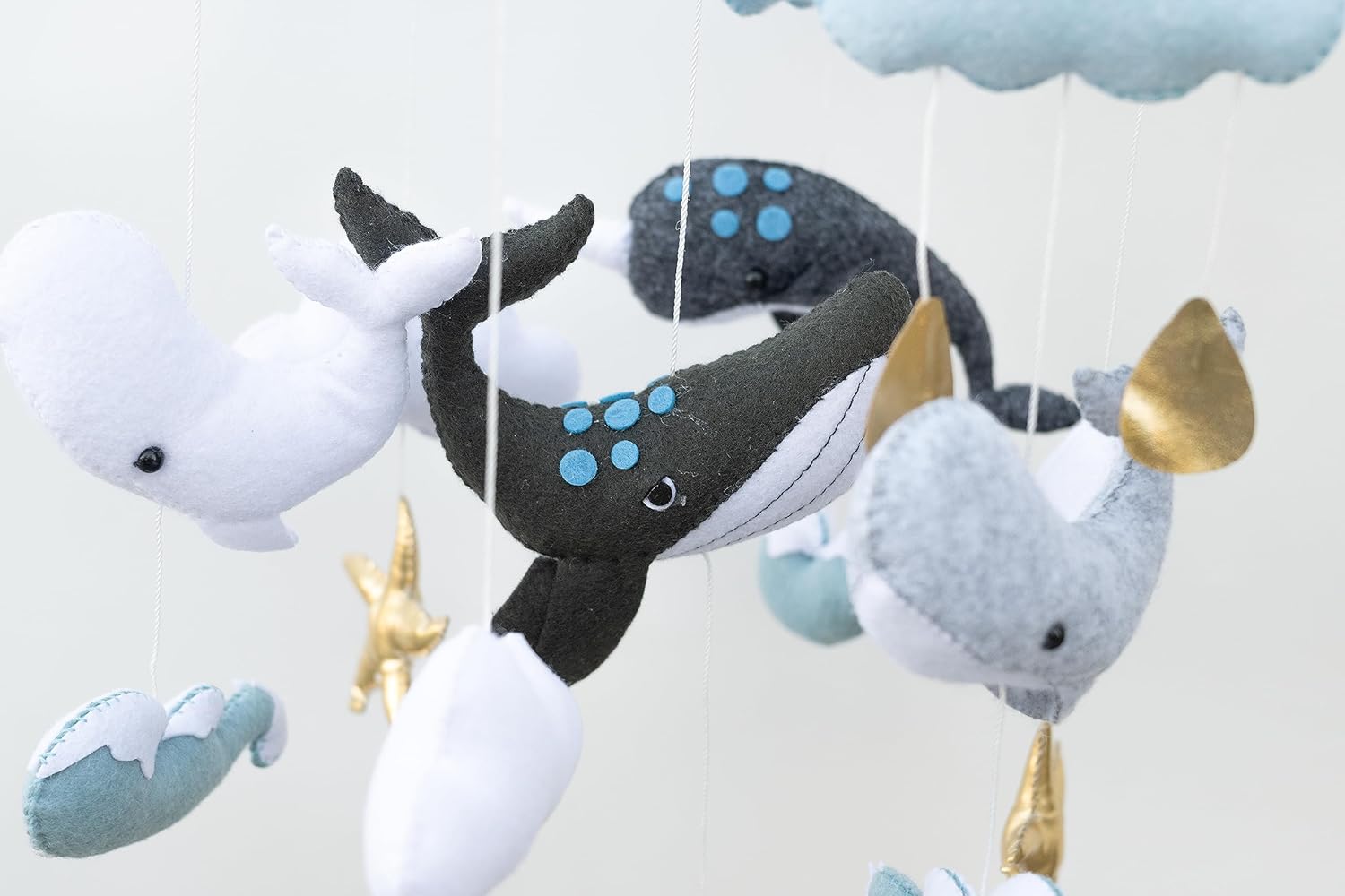 Fox Dream Ocean Animals Baby Mobile Whale