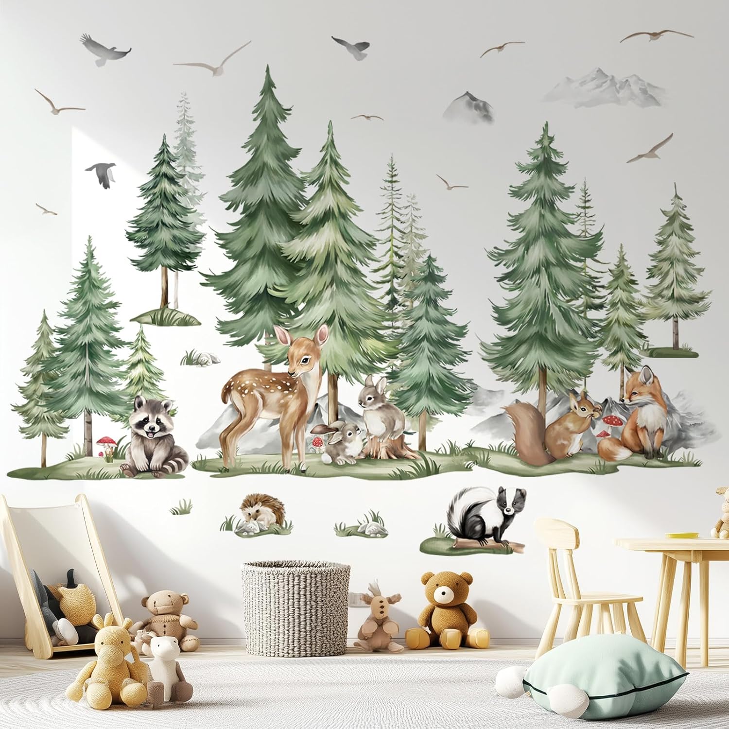 decalmile XL Pine Tree Wall Sticker Decor