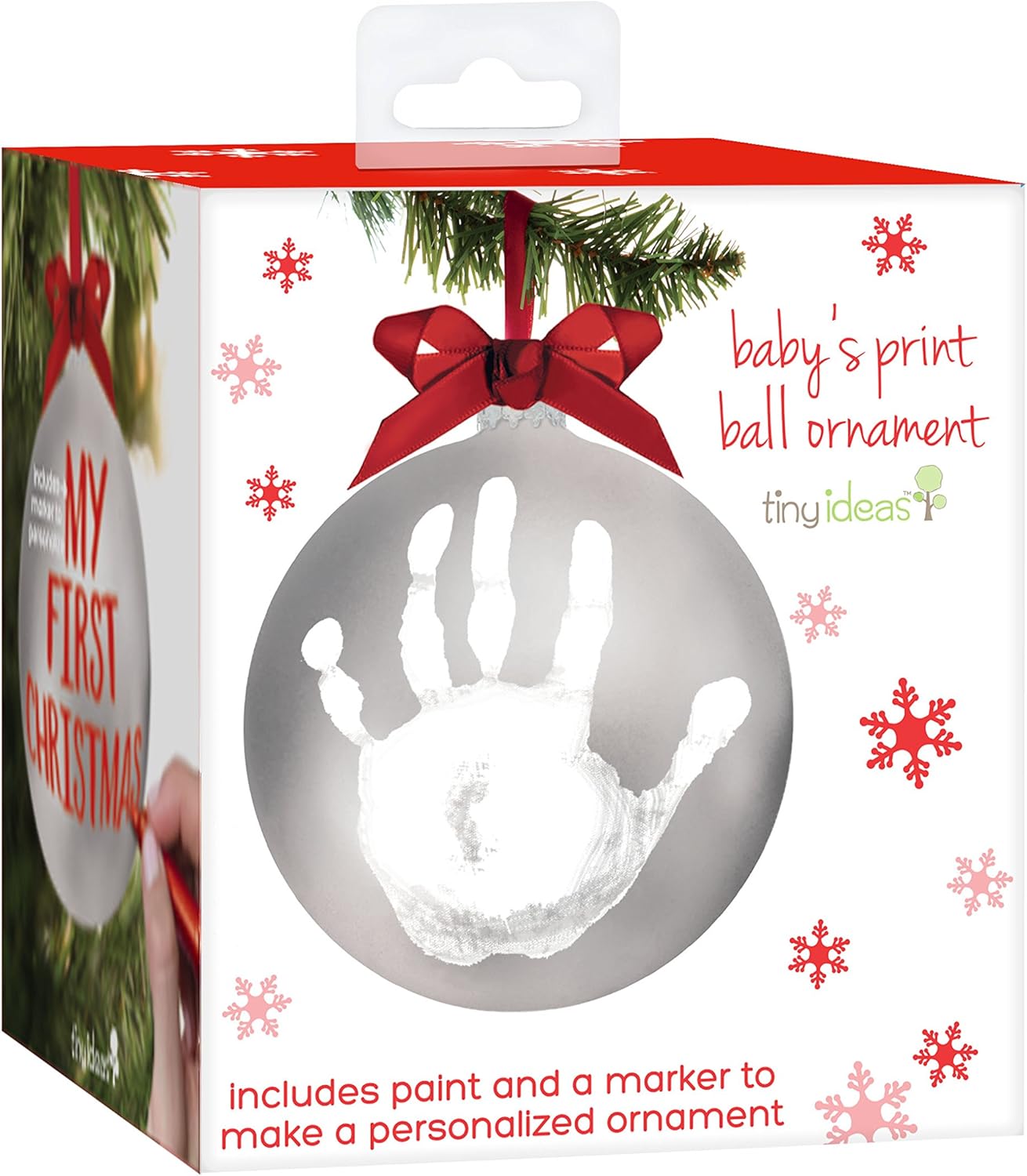 Tiny Ideas Christmas Baby Handprint Ornament Kit