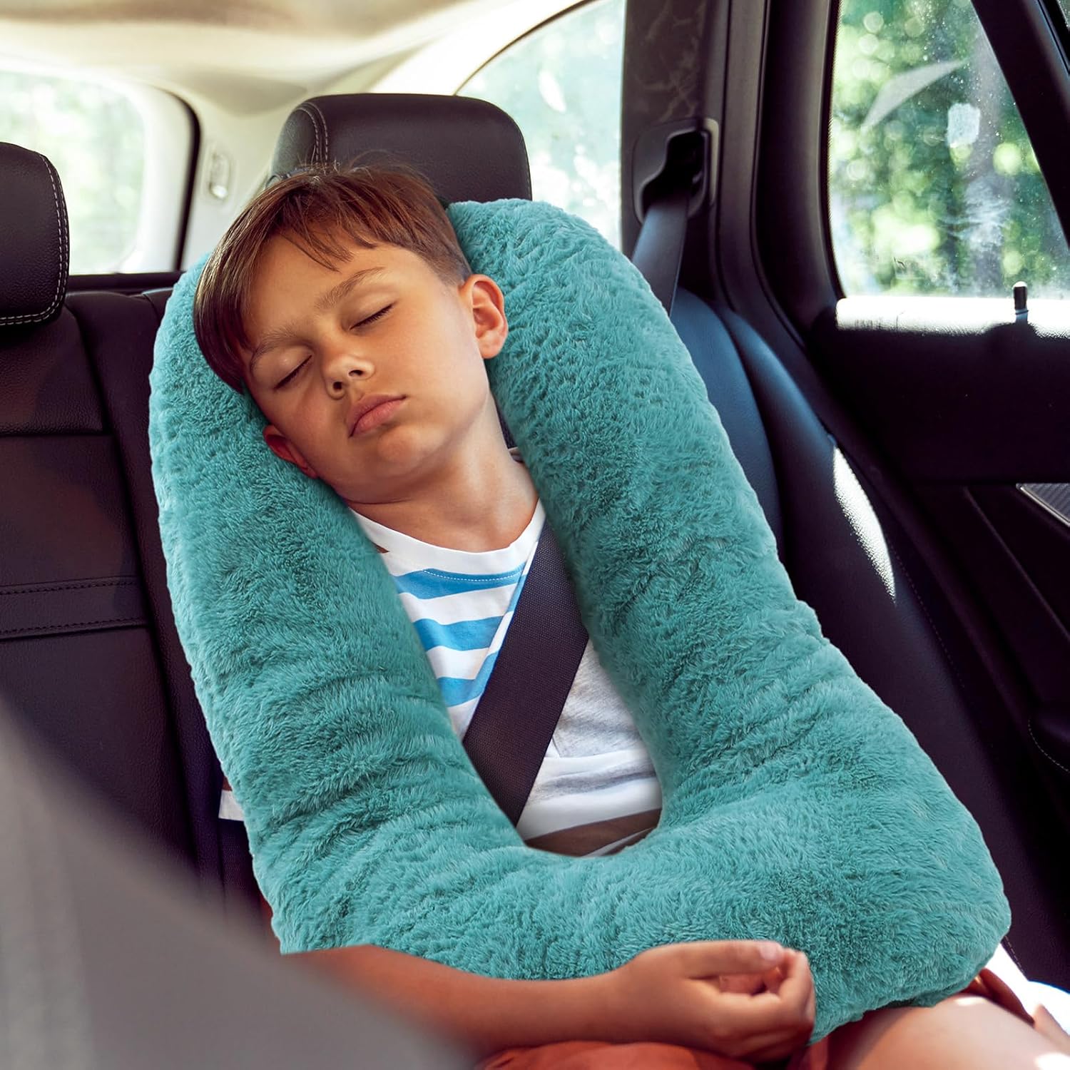 2 Pcs U Shaped Travel Pillow for Car and Plane Use