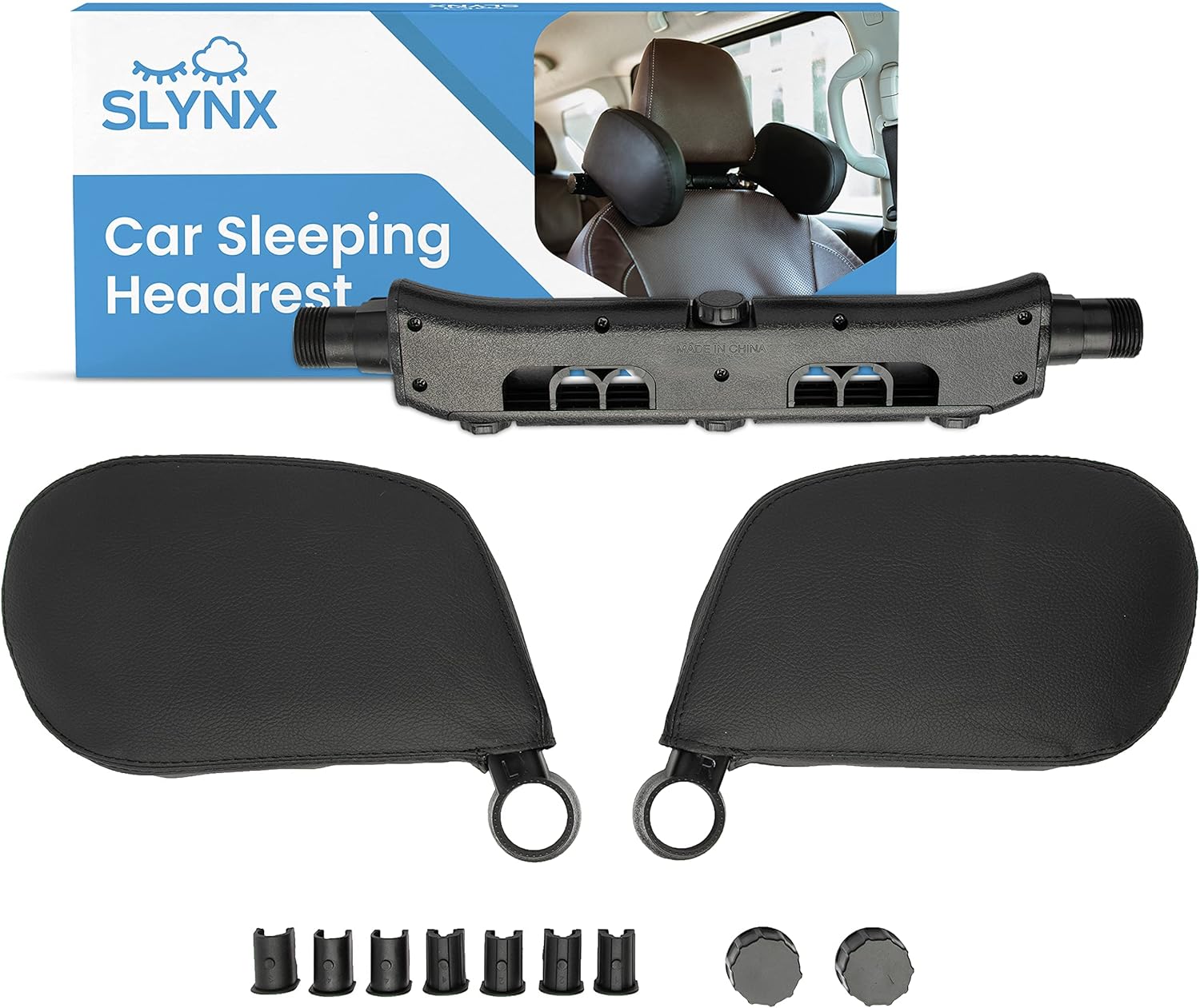 Slynx Car Headrest Pillow with Memory Foam Support