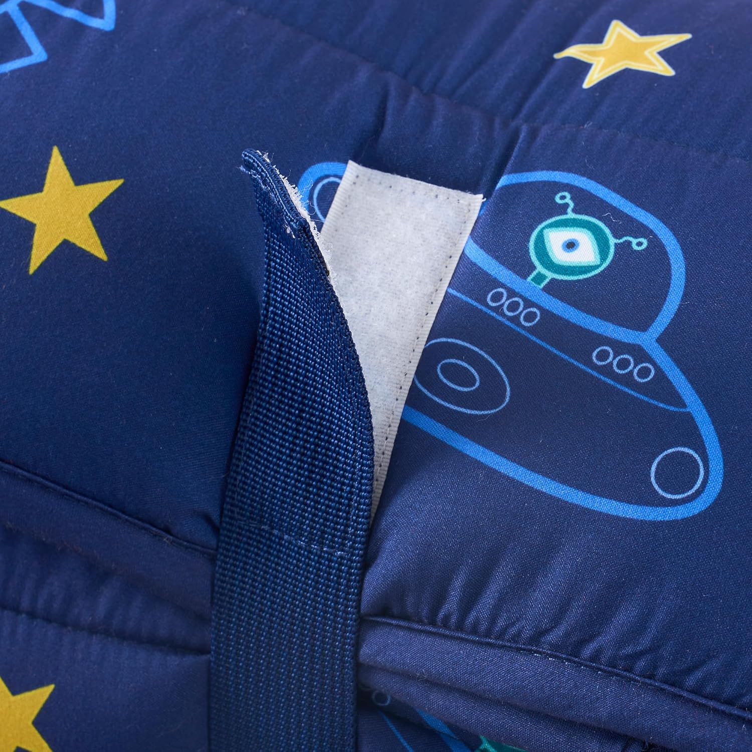 Kids Sleeping Bag Nap Mat with Pillow and Blanket 3-in-1 Portable Quilted Mat for Toddlers