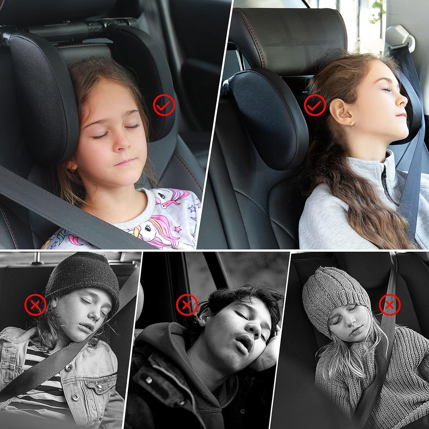 QRabbit Car Headrest Pillow with Phone Holder