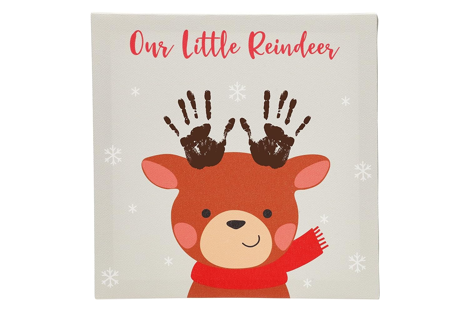 Little Holly My First Christmas Baby Print Canvas