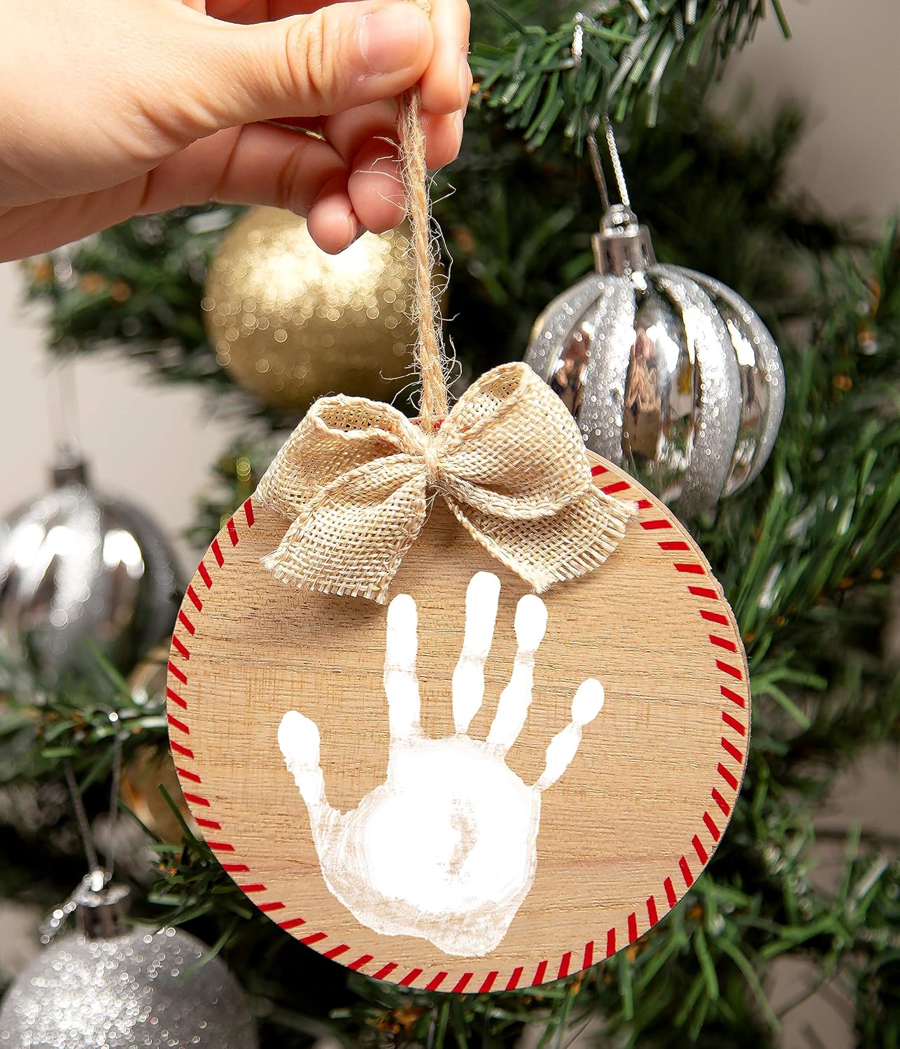 Pearhead Christmas Baby Handprint Ornament