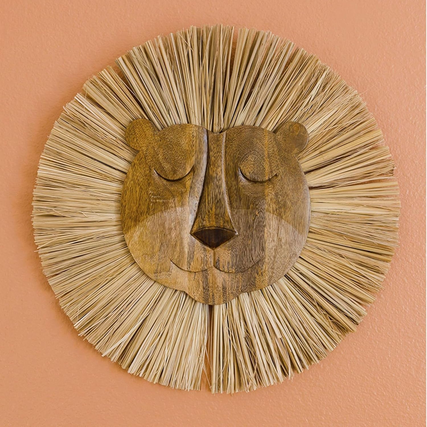 Crane Baby Wooden Lion Wall Decor for Nursery