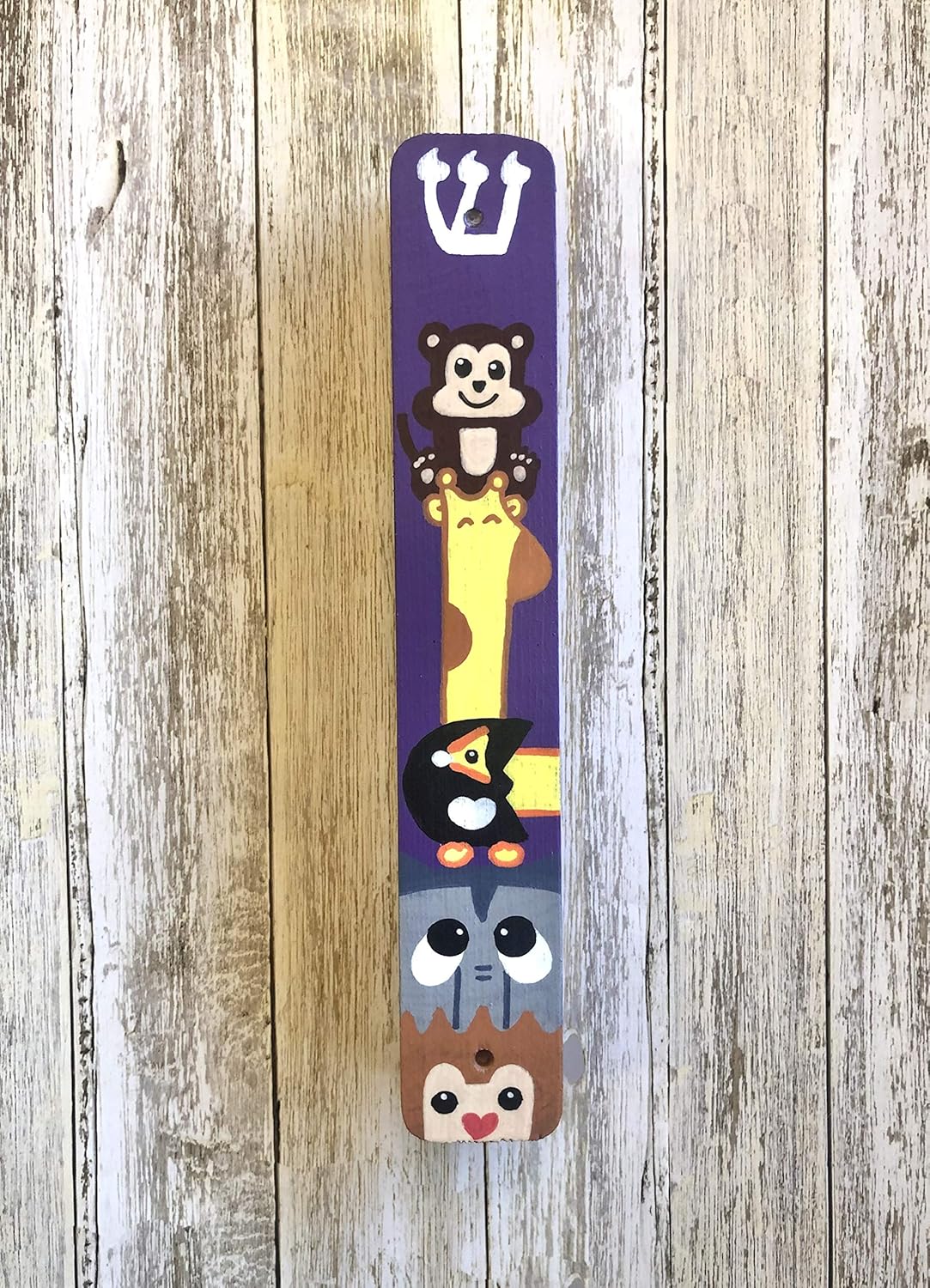 Jewish Baby Gift Set with Hamsa Mezuzah Tzedakah Box