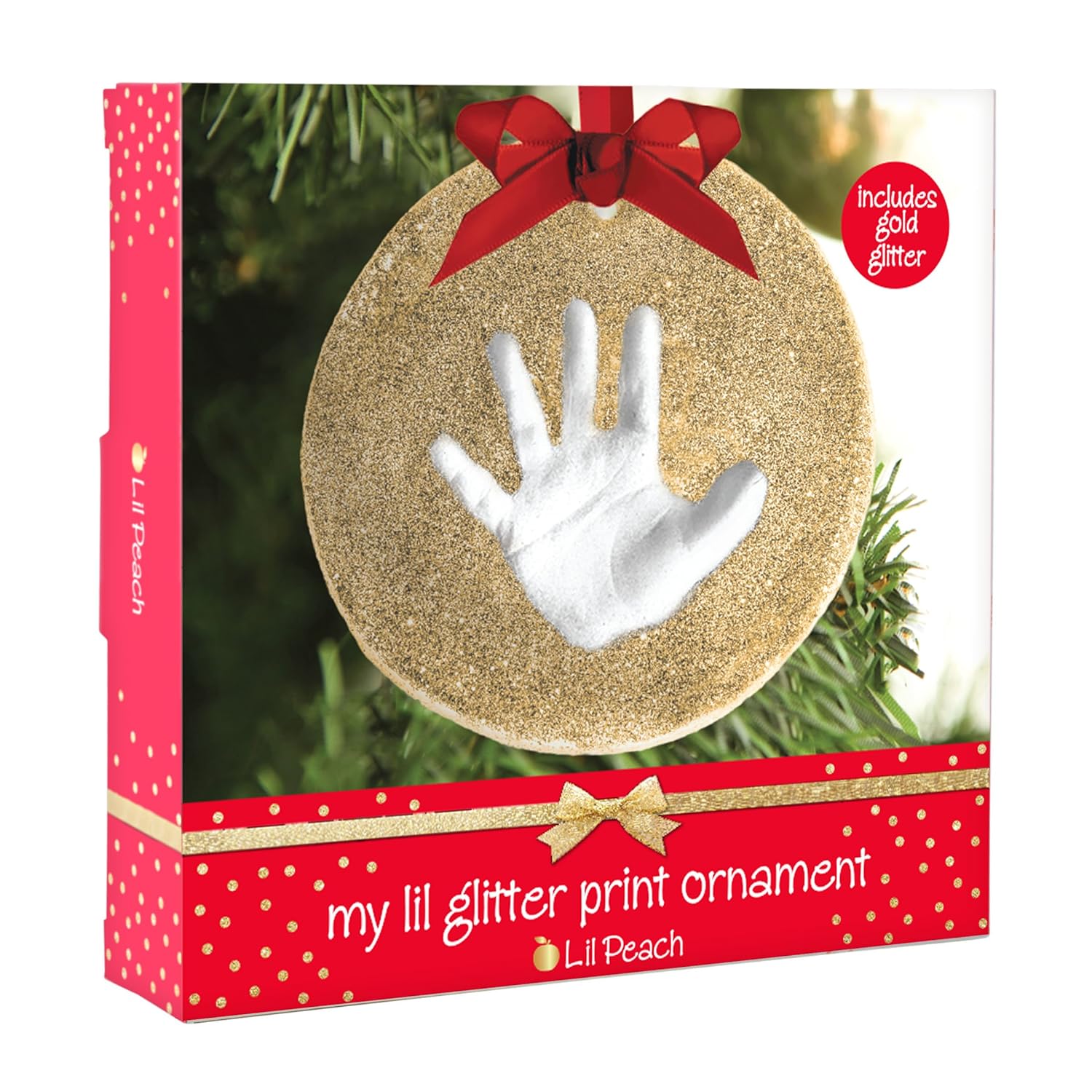 Babys First Christmas Gold Glitter Ornament Kit