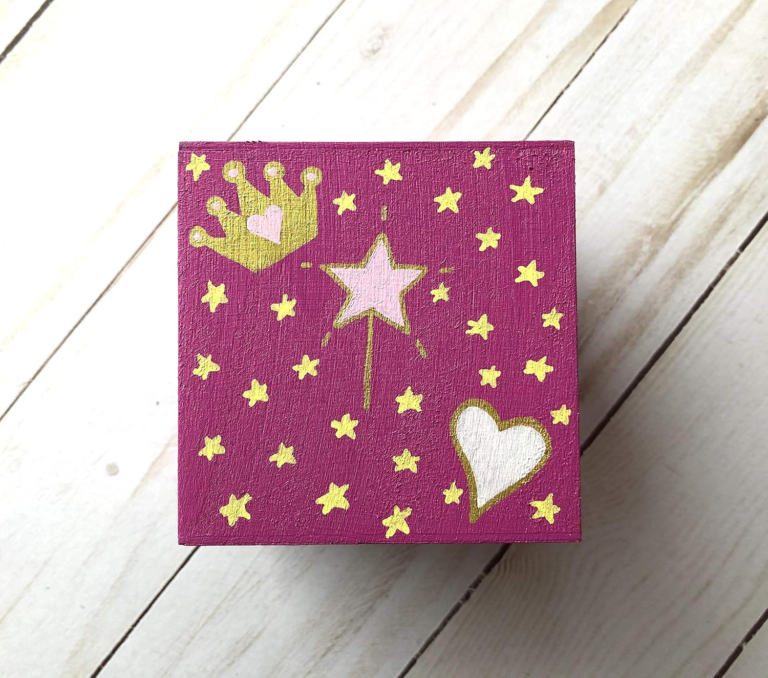 My First Tzedakah Box and Mezuzah Set Princess Design Baby Gift